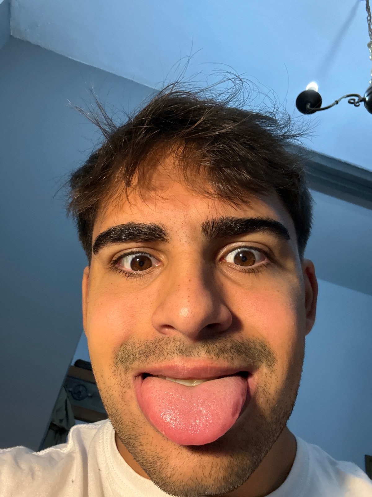 Young man takes selfies in Avellaneda, Argentina