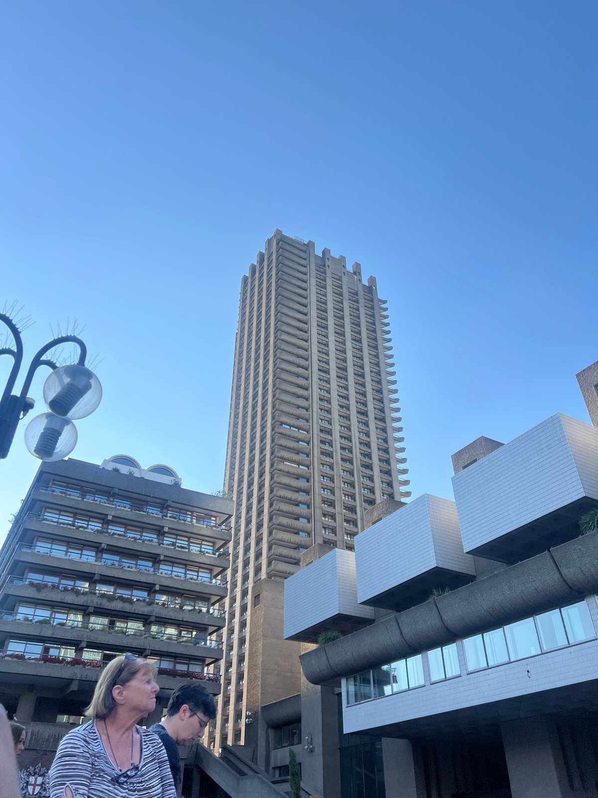 Barbican Estate on a clear July evening