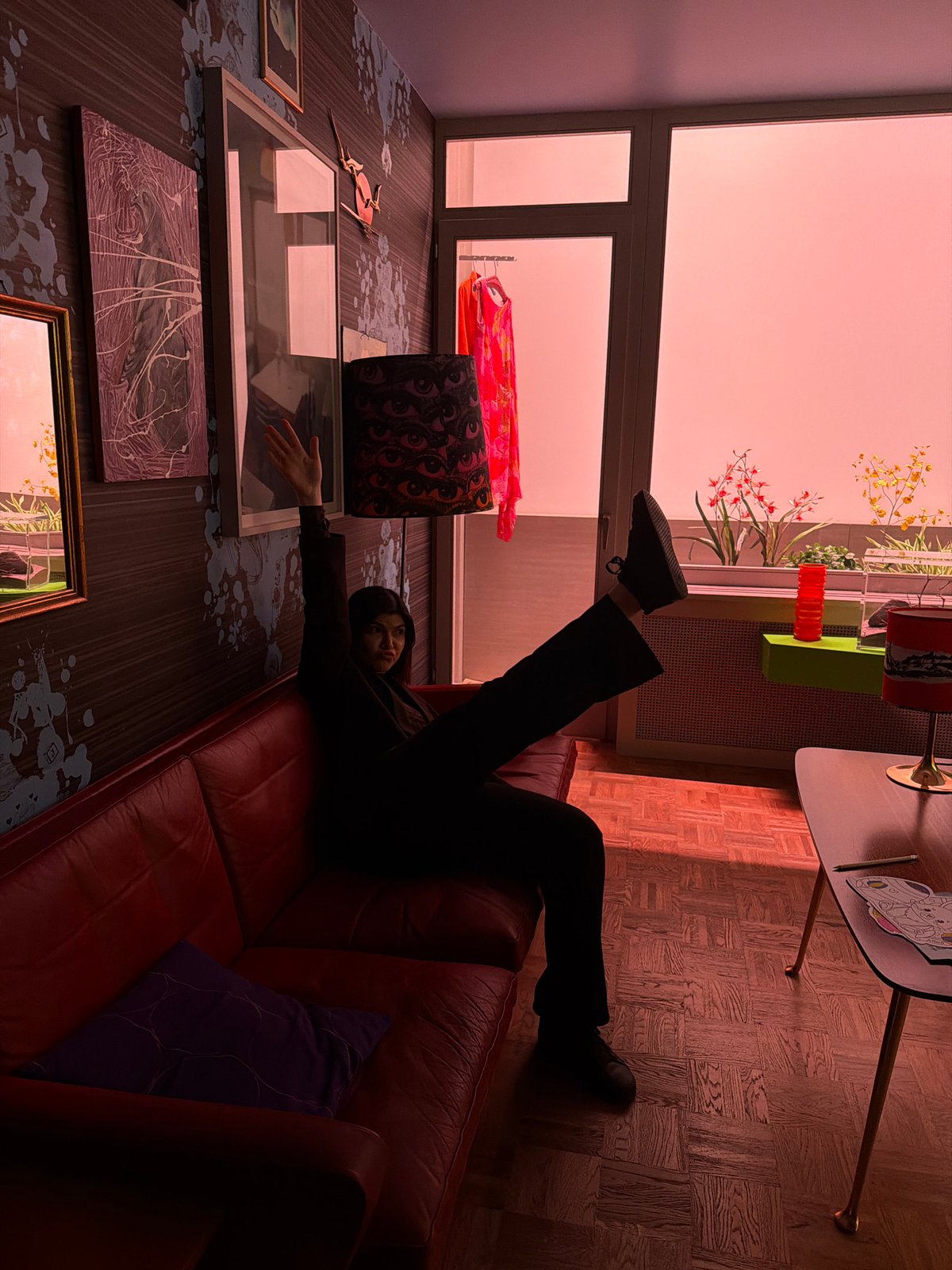 Visitors document art installations and city exploration experience