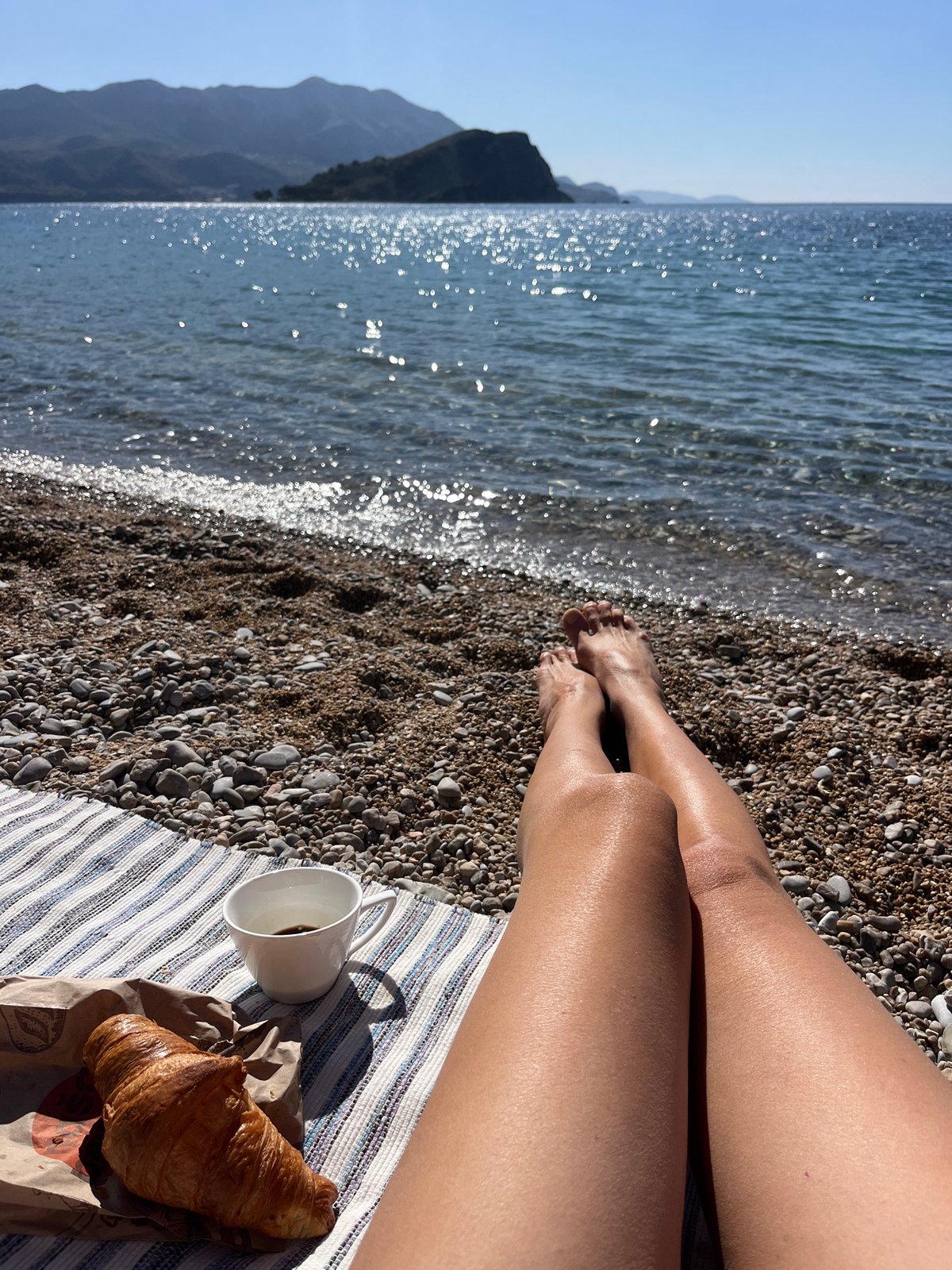 Early morning fishing observed on Budva cliffs