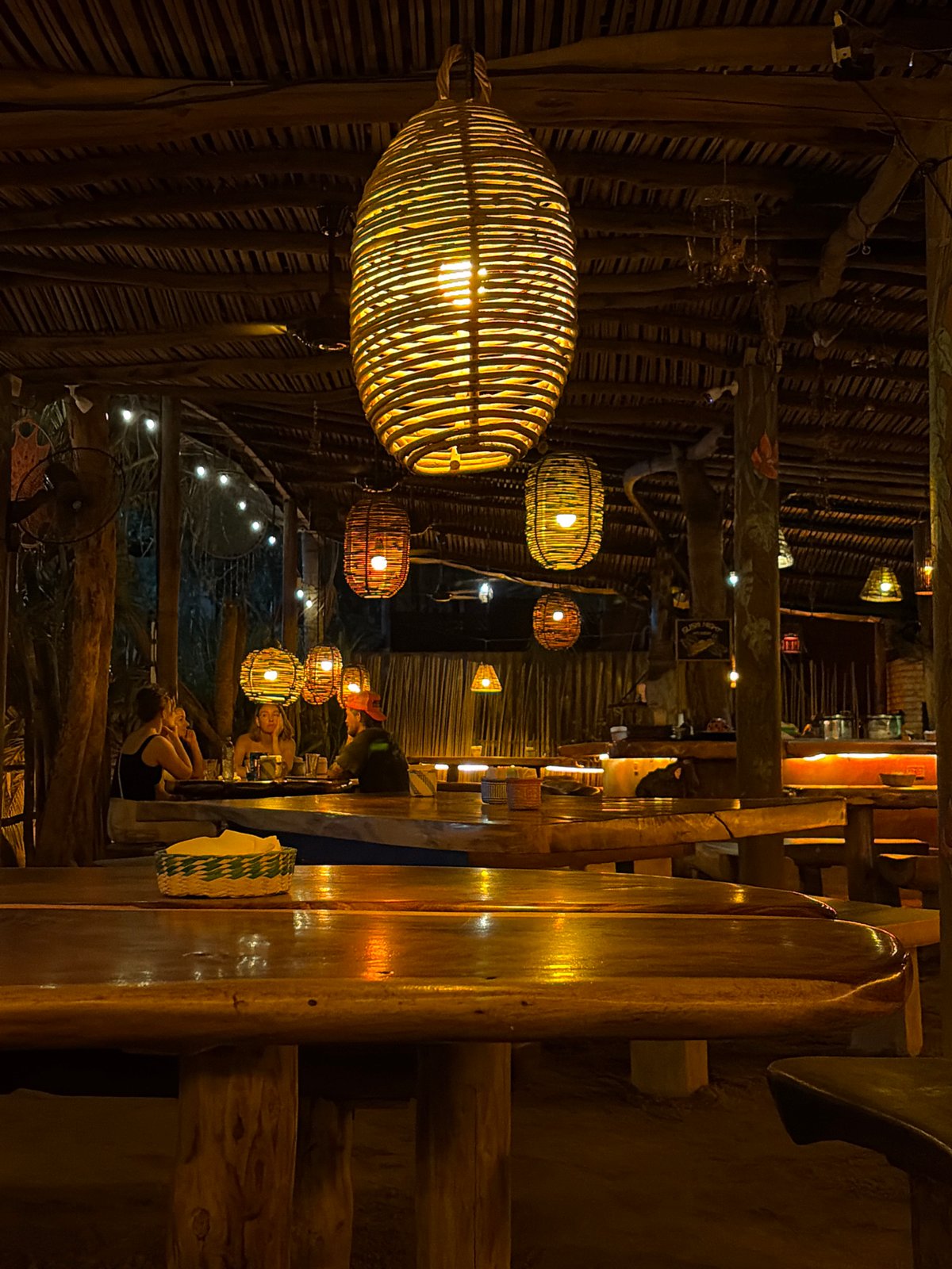 Restaurant scene documented in Brisas de Zicatela, Mexico