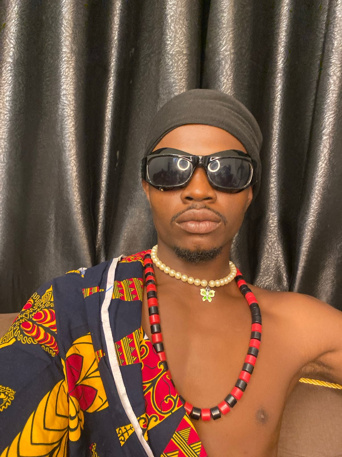 Portrait session in Abakaliki with bold accessories and a self-care vibe