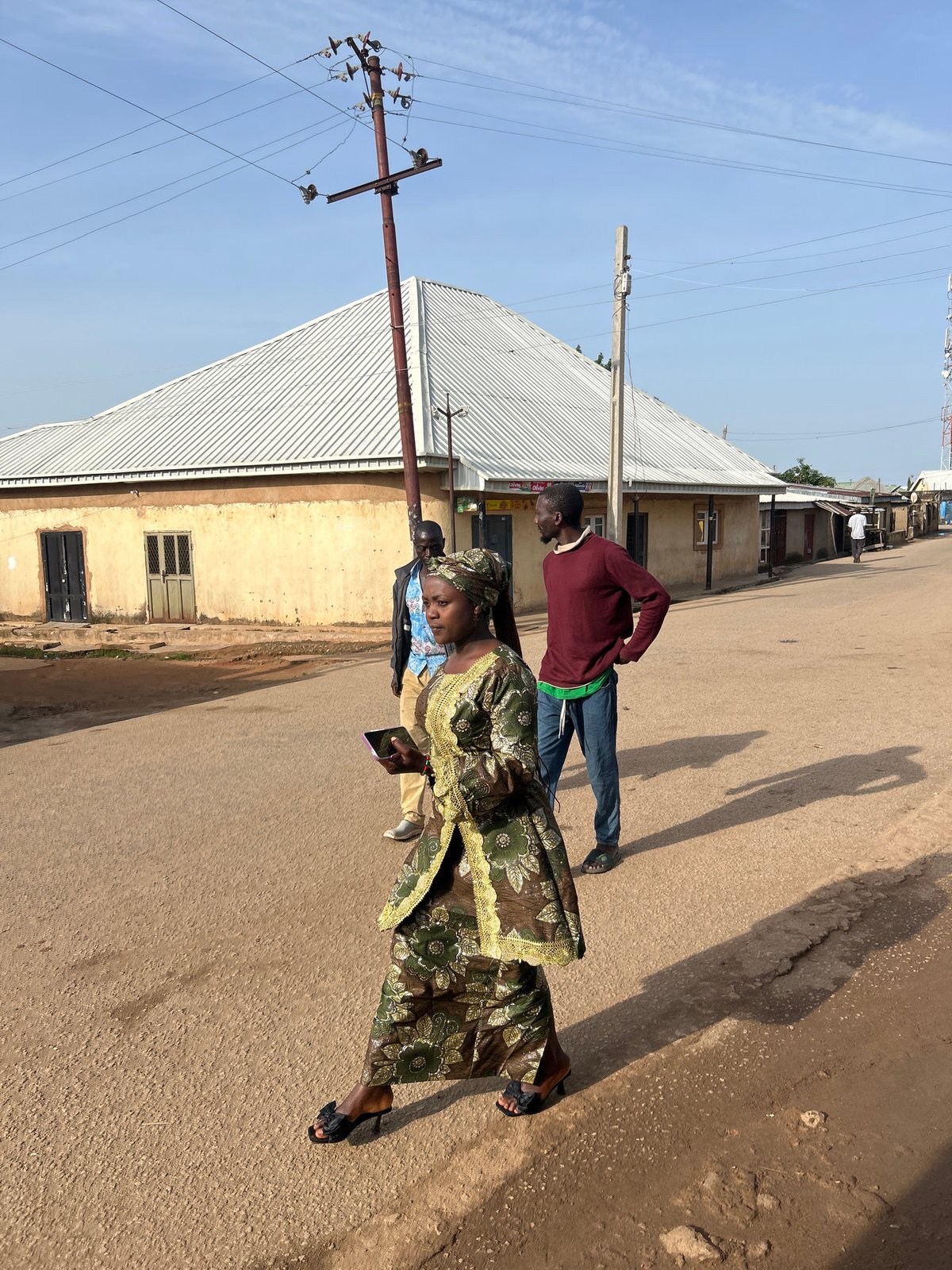 Morning street life in Jos, Nigeria
