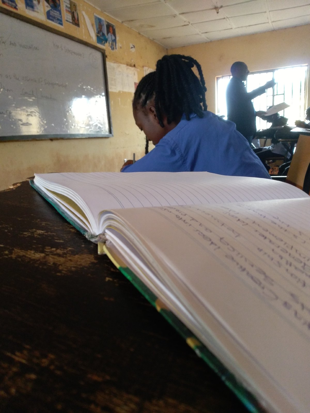 Morning classroom activities documented at Nigerian agricultural college