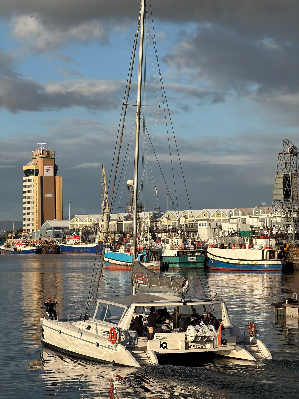 Afternoon harbor activity documented at Cape Town's V&A Waterfront