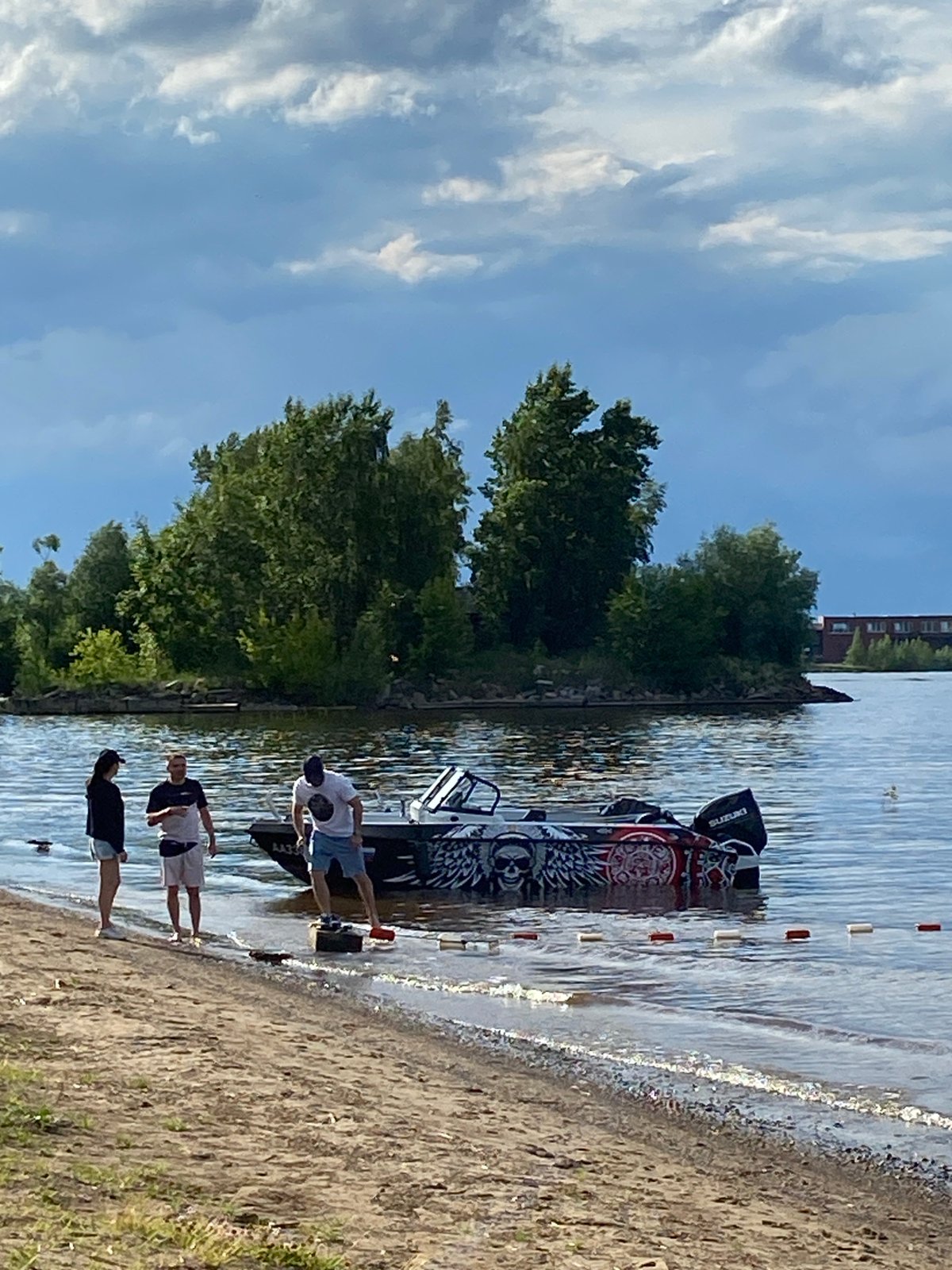 Paddleboard race and outdoor festival on the Kama River