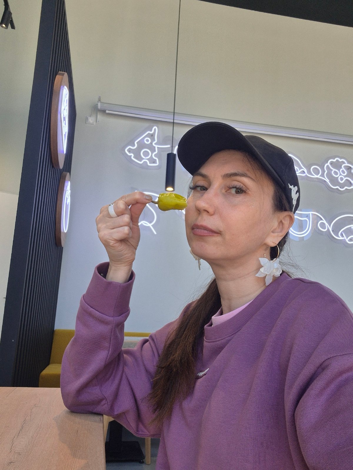 Morning restaurant visit documented in Izhevsk, Russia