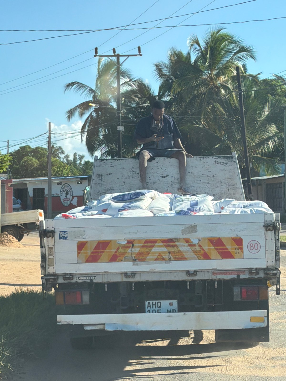 East African village street life documented during afternoon hours