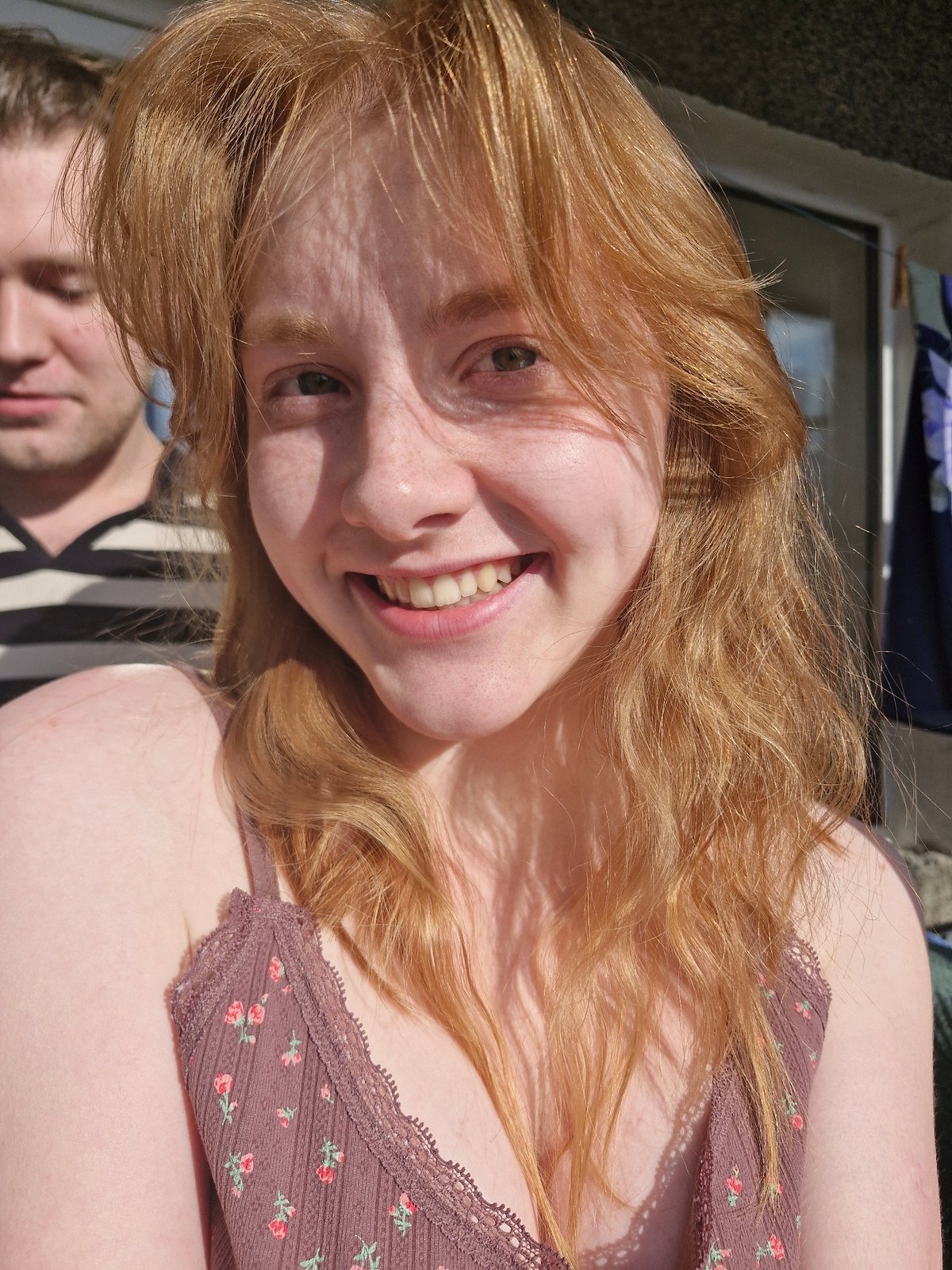 Young woman poses for outdoor portraits in Yekaterinburg