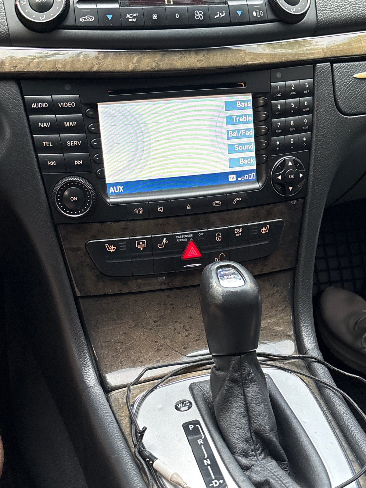 Mercedes interior documented in Plovdiv during early morning hours