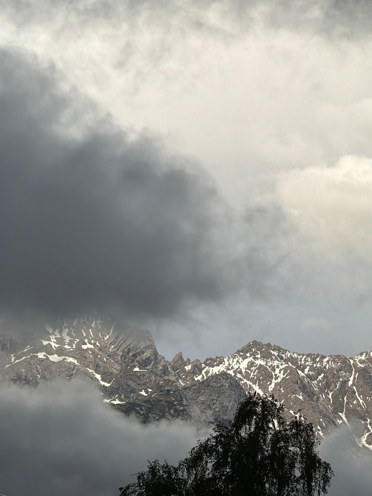 Early morning mountain view documented in Garmisch-Partenkirchen