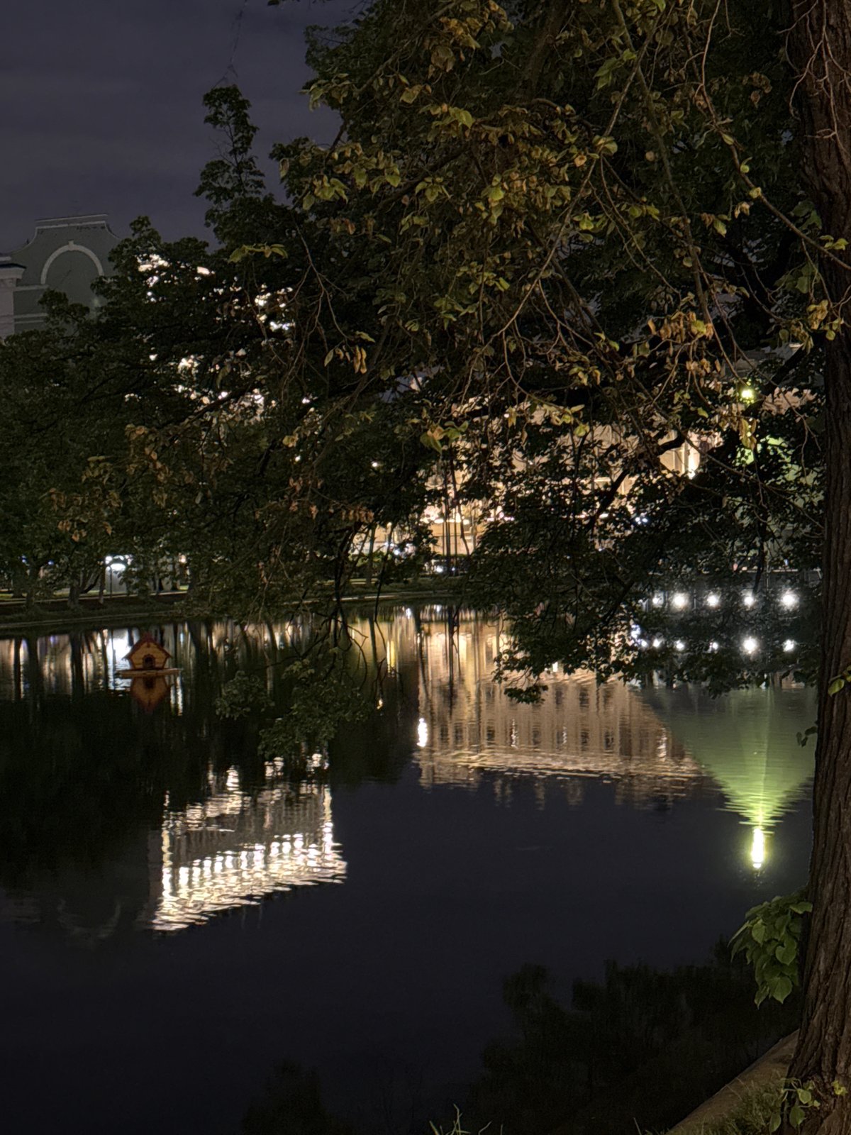 Nighttime Moscow scenes captured across central city locations