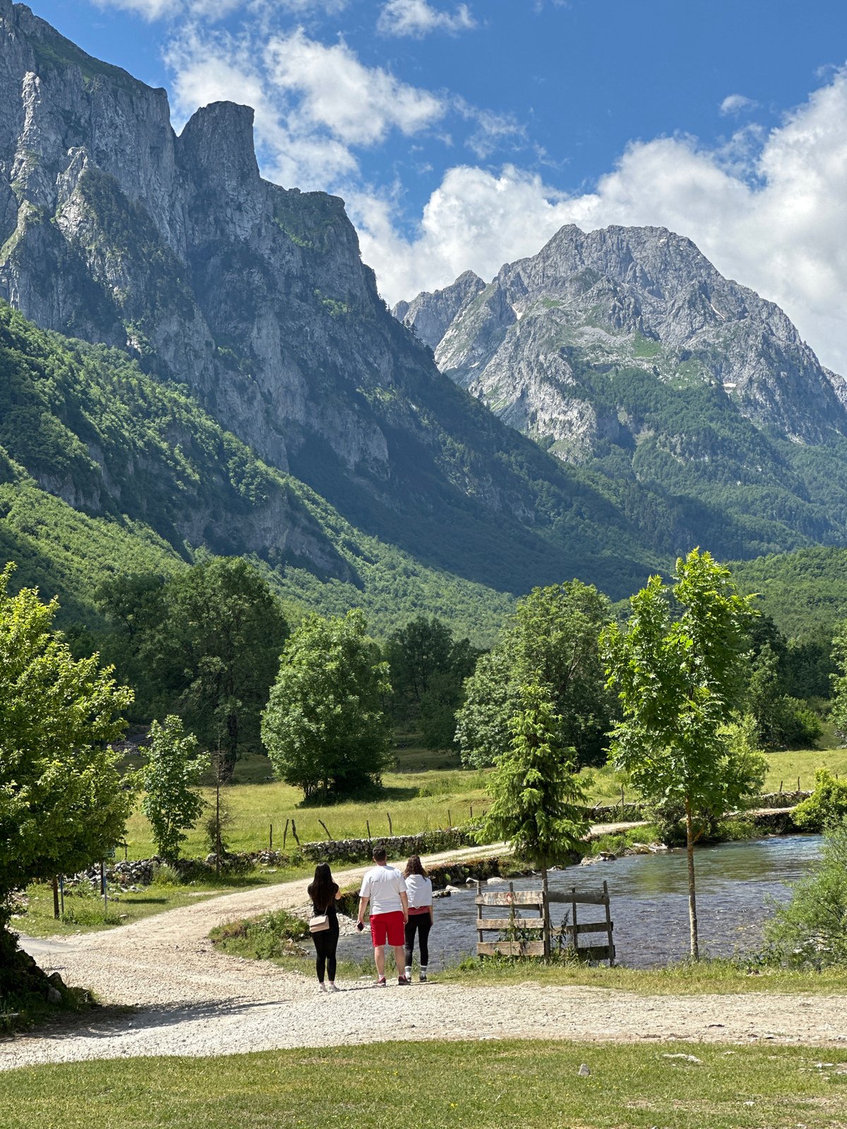 Mountain hiking break in Gusinje, Montenegro