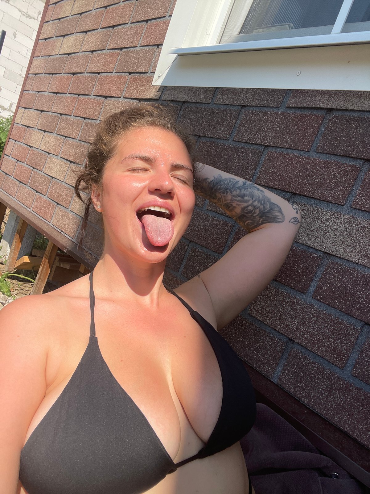 Woman's Morning Self-Care Routine Documented in Suburban Russia