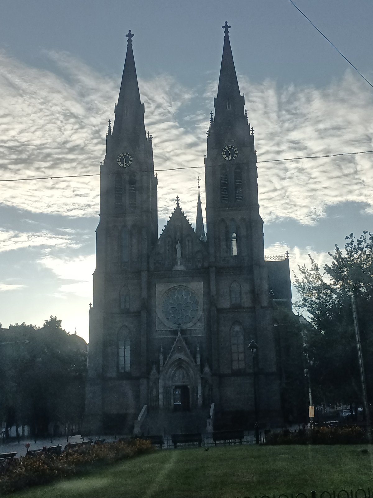 Tram ride through Prague's historic streets and Vyšehrad basilica
