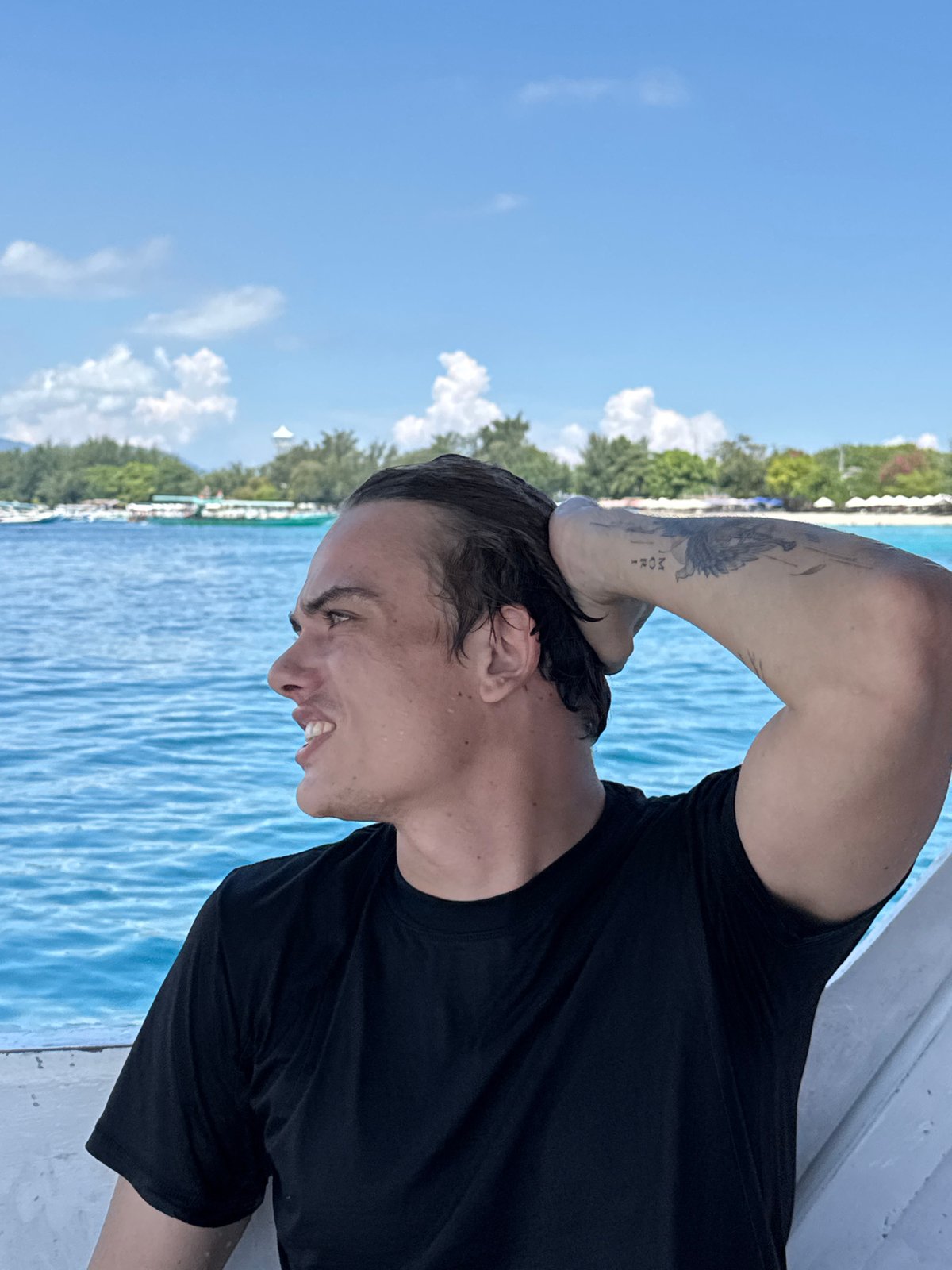 Tourists enjoy boat excursions in Gili Trawangan waters