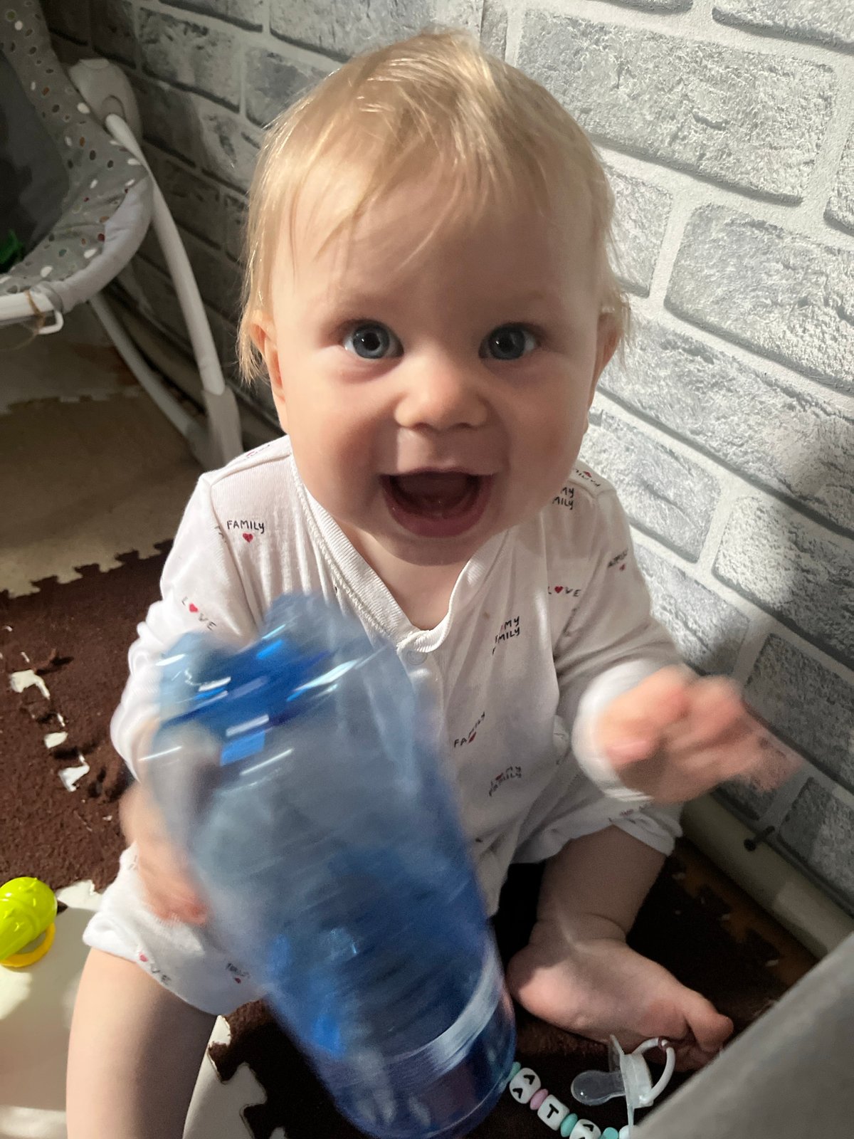 Morning family routines documented in Russian household