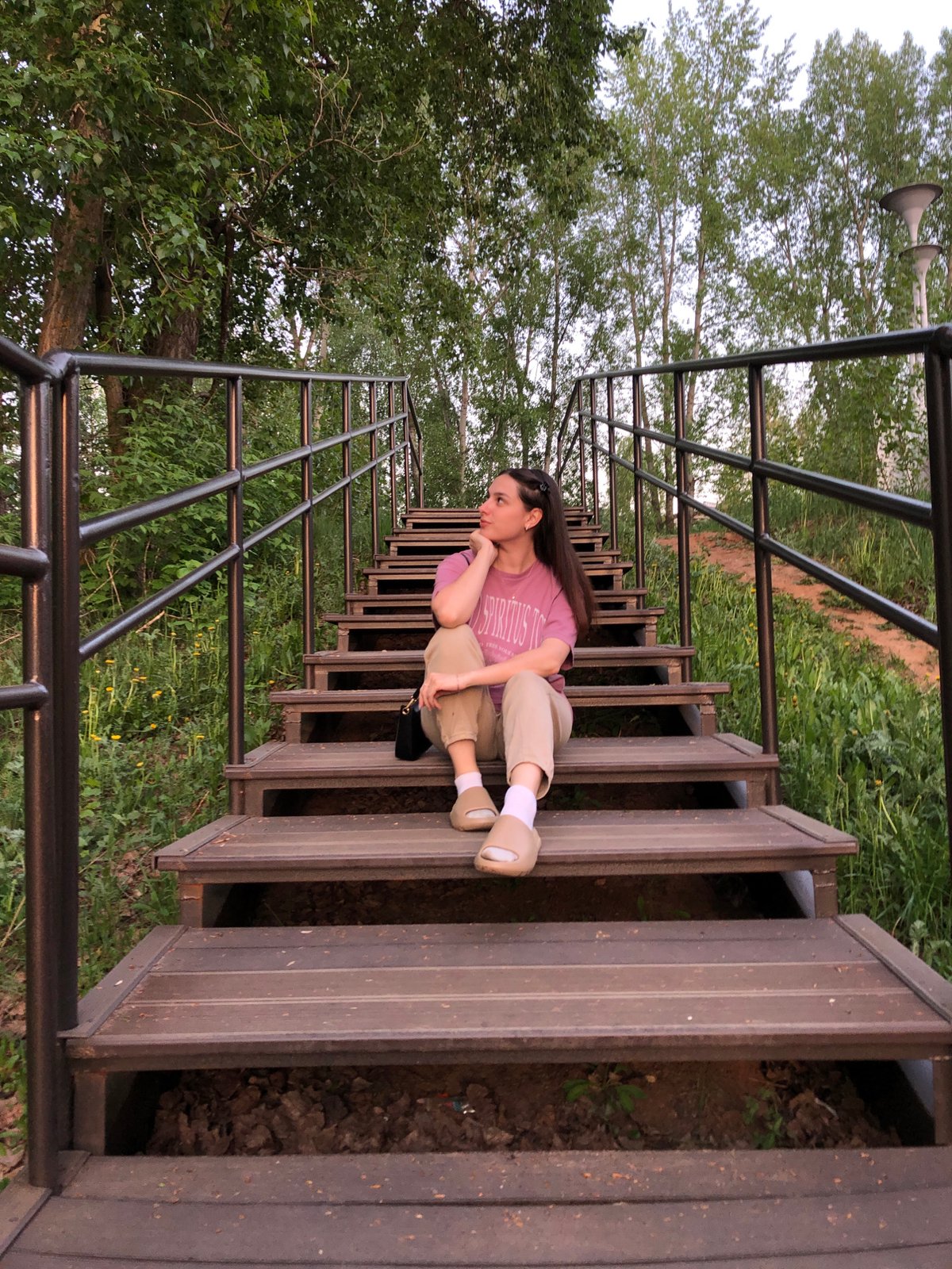 Visitors photograph at Chaikovsky park attractions during afternoon hours
