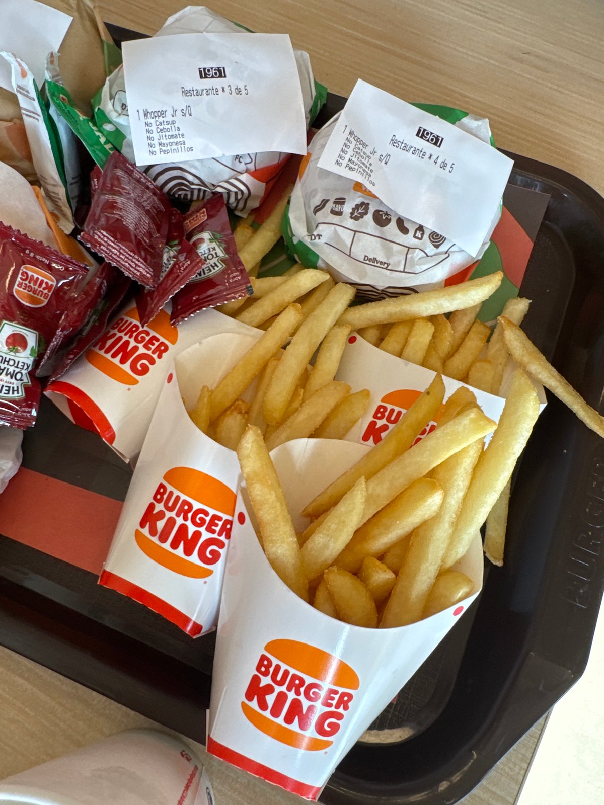 Late night Burger King meal documented in Mexico City neighborhood