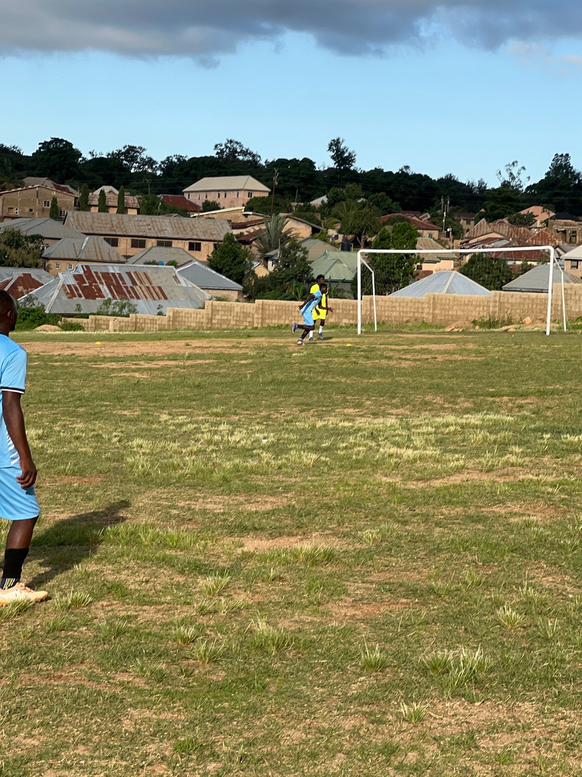 Grassroots football in full swing on a Jos field