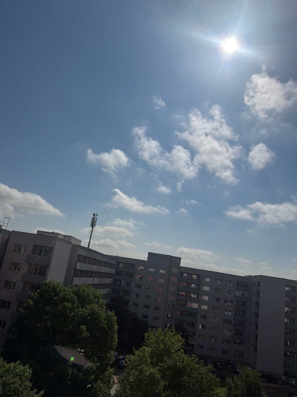 Sofia resident documents morning routine with selfies and cityscape views