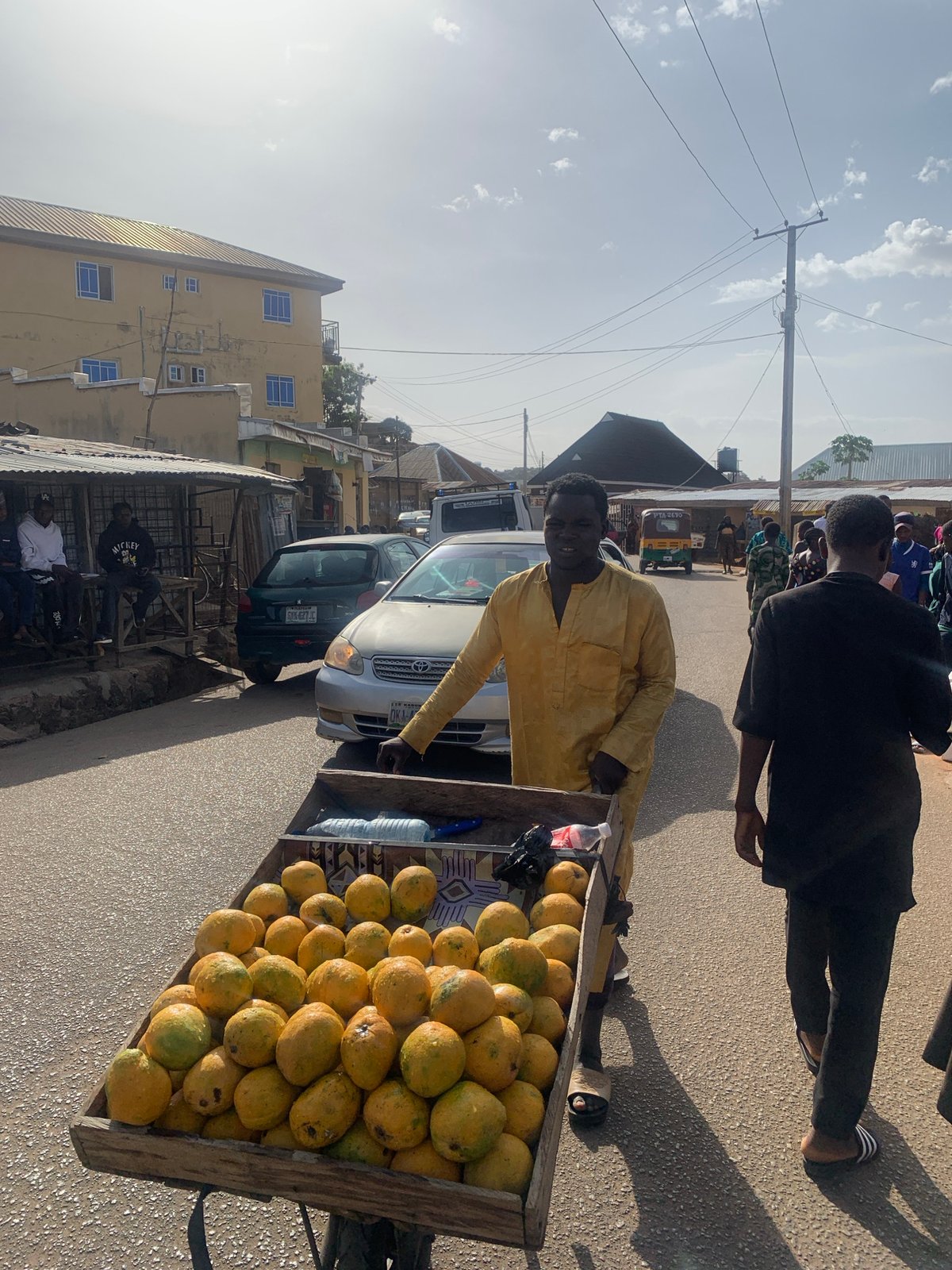 Daily life and community gathering documented in Jos, Nigeria