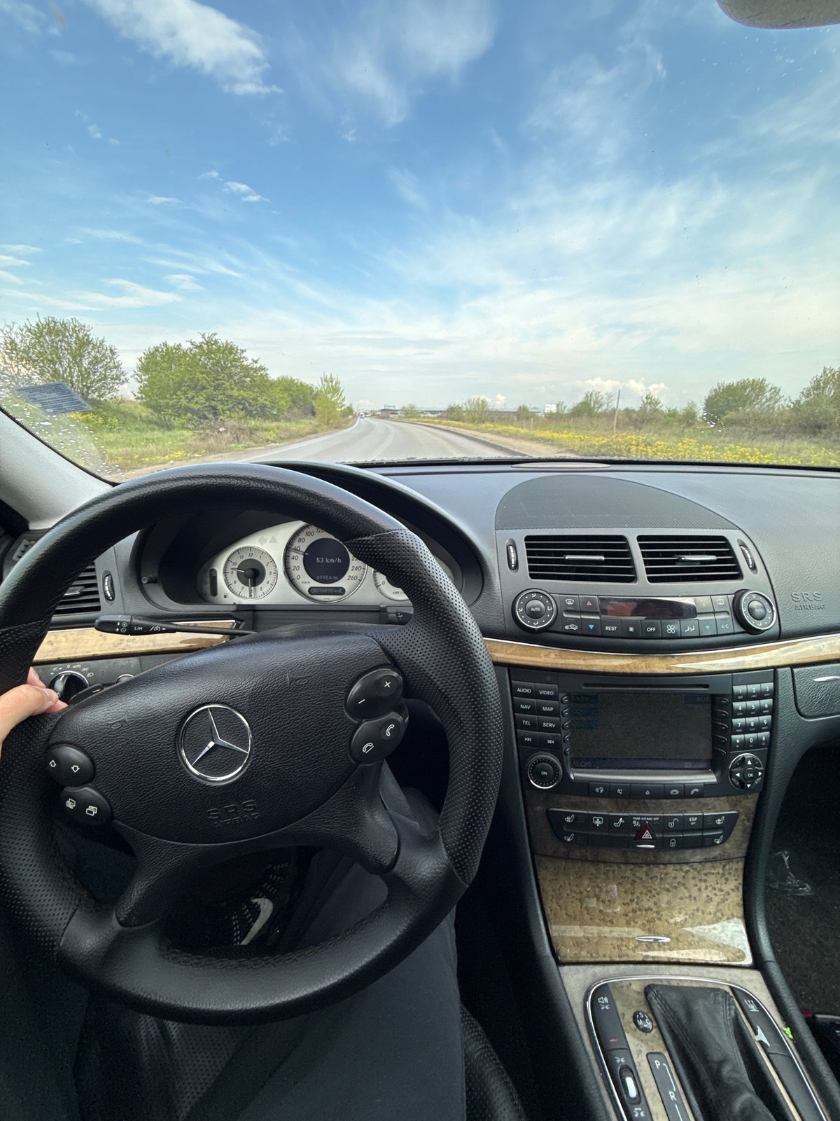 Mercedes-Benz interior documented in Sofia, Bulgaria morning hours