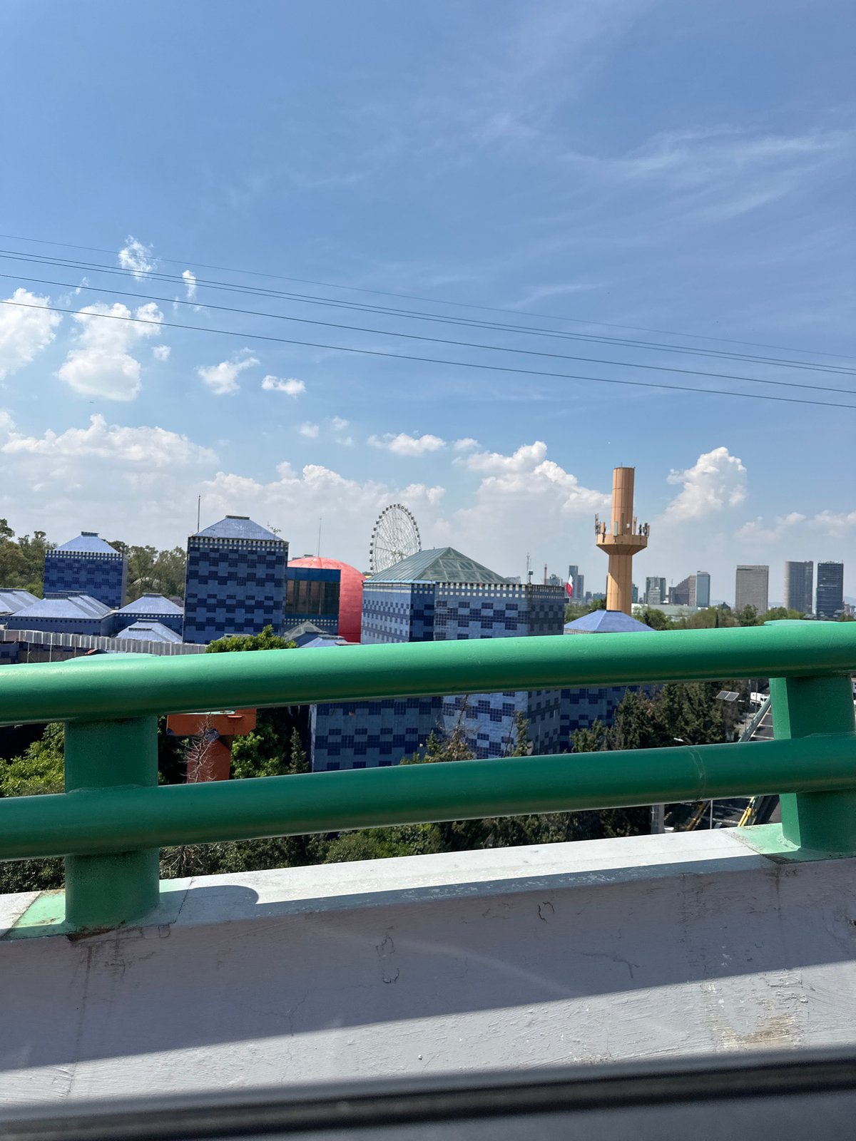 Infrastructure views captured from bridge and vehicle in Mexico City