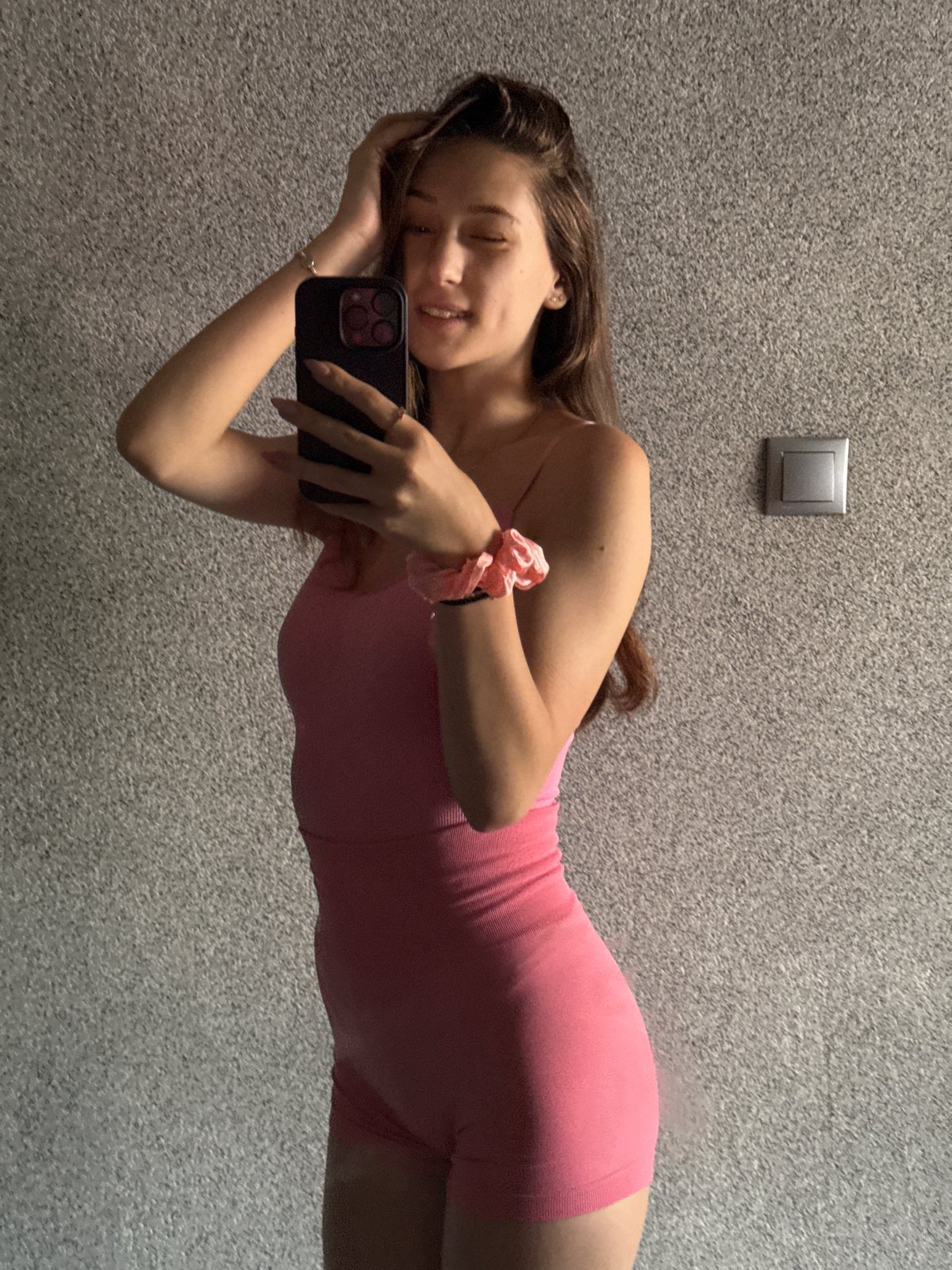 Mirror selfie on the floor of a Sofia bedroom