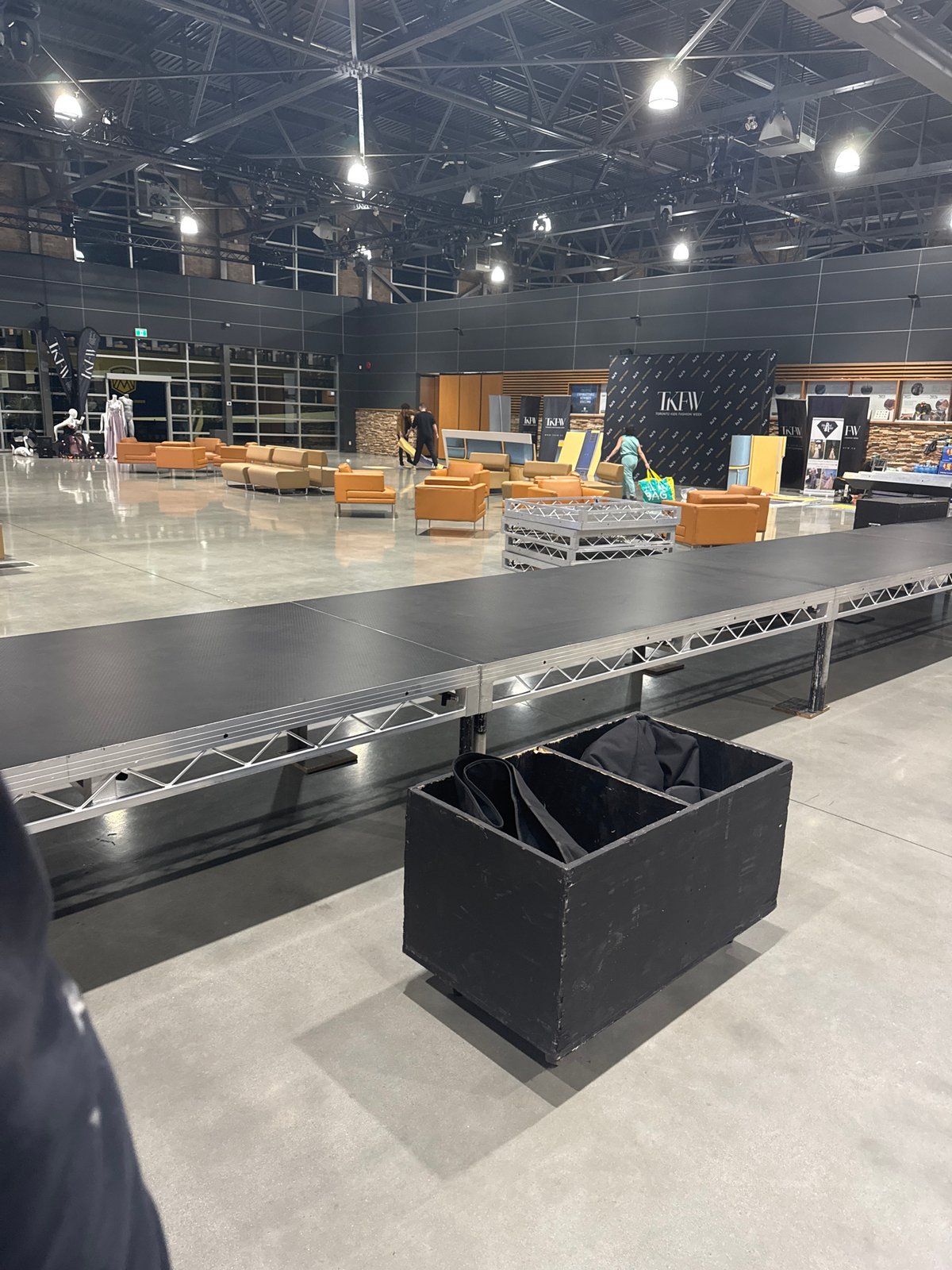 Early morning event setup documented at Vancouver venues