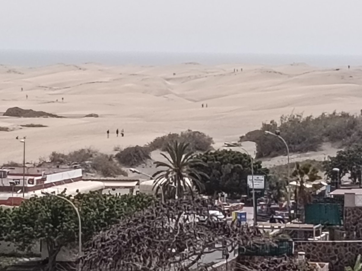 Tourist documents Canary Islands scenery in San Bartolomé de Tirajana
