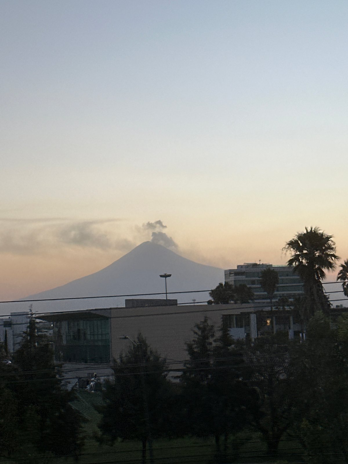 Dawn or dusk views captured in San Bernardino Tlaxcalancingo
