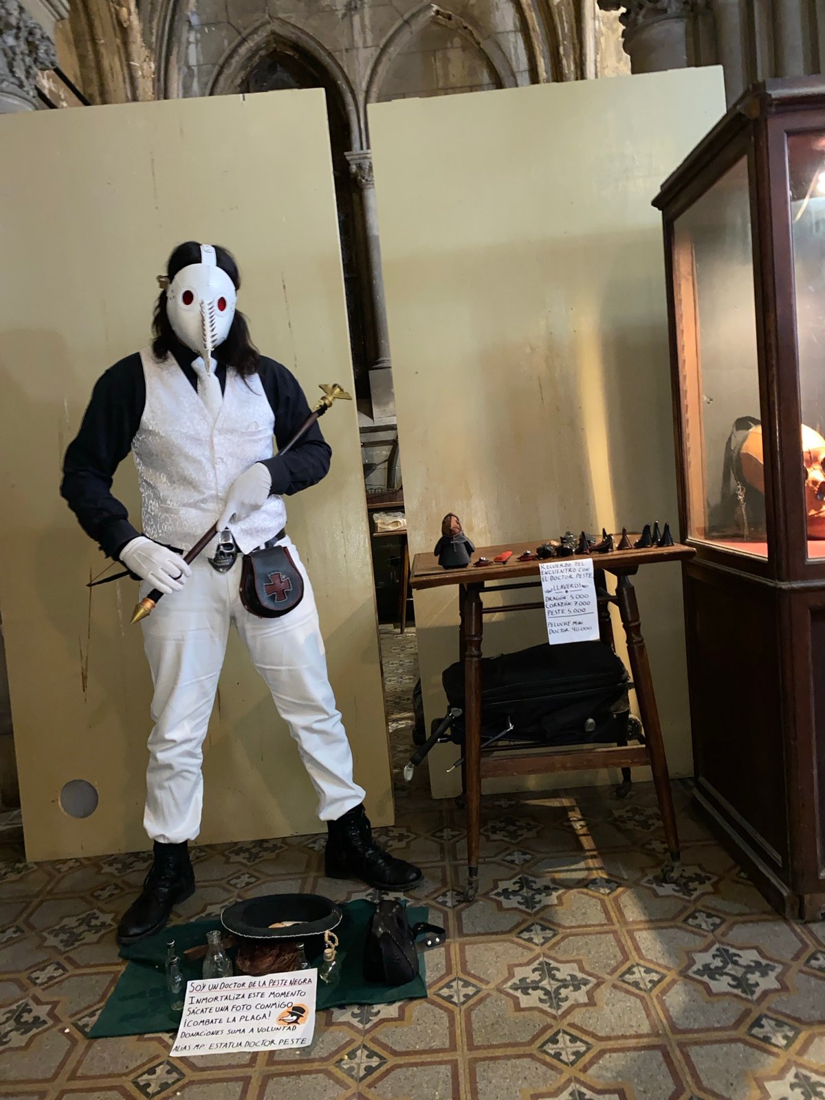 Medieval costume fair held in Gothic venue Buenos Aires