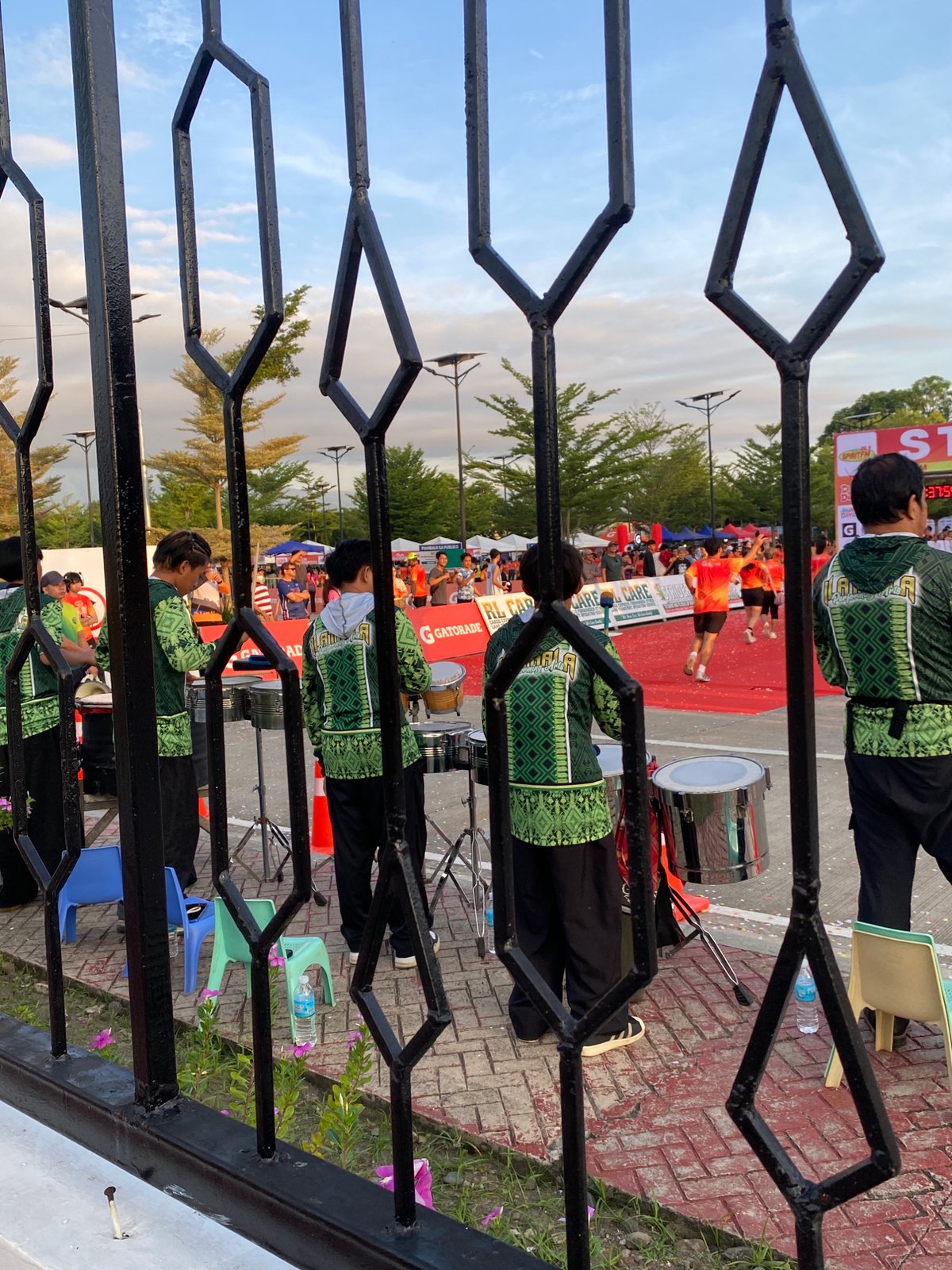 Running event held at sunset in Davao City Philippines