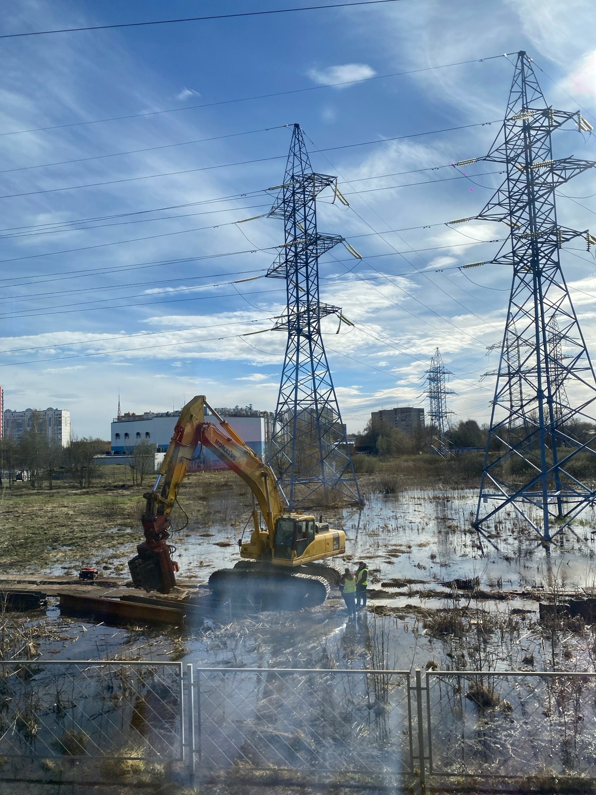 Construction activity observed in Moscow industrial area