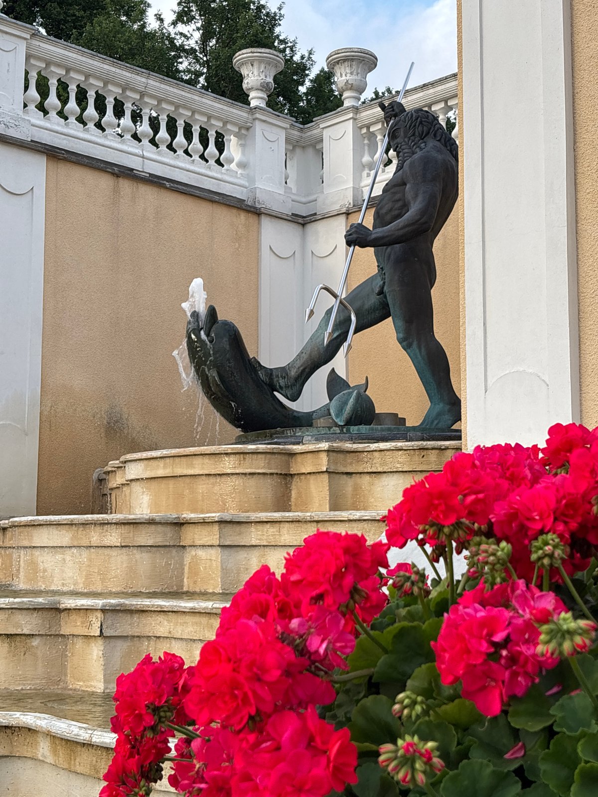 Kadriorg Palace gardens and Neptune fountain, Tallinn