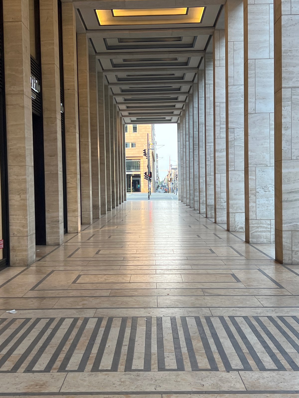 Colonnaded walkway in central Berlin