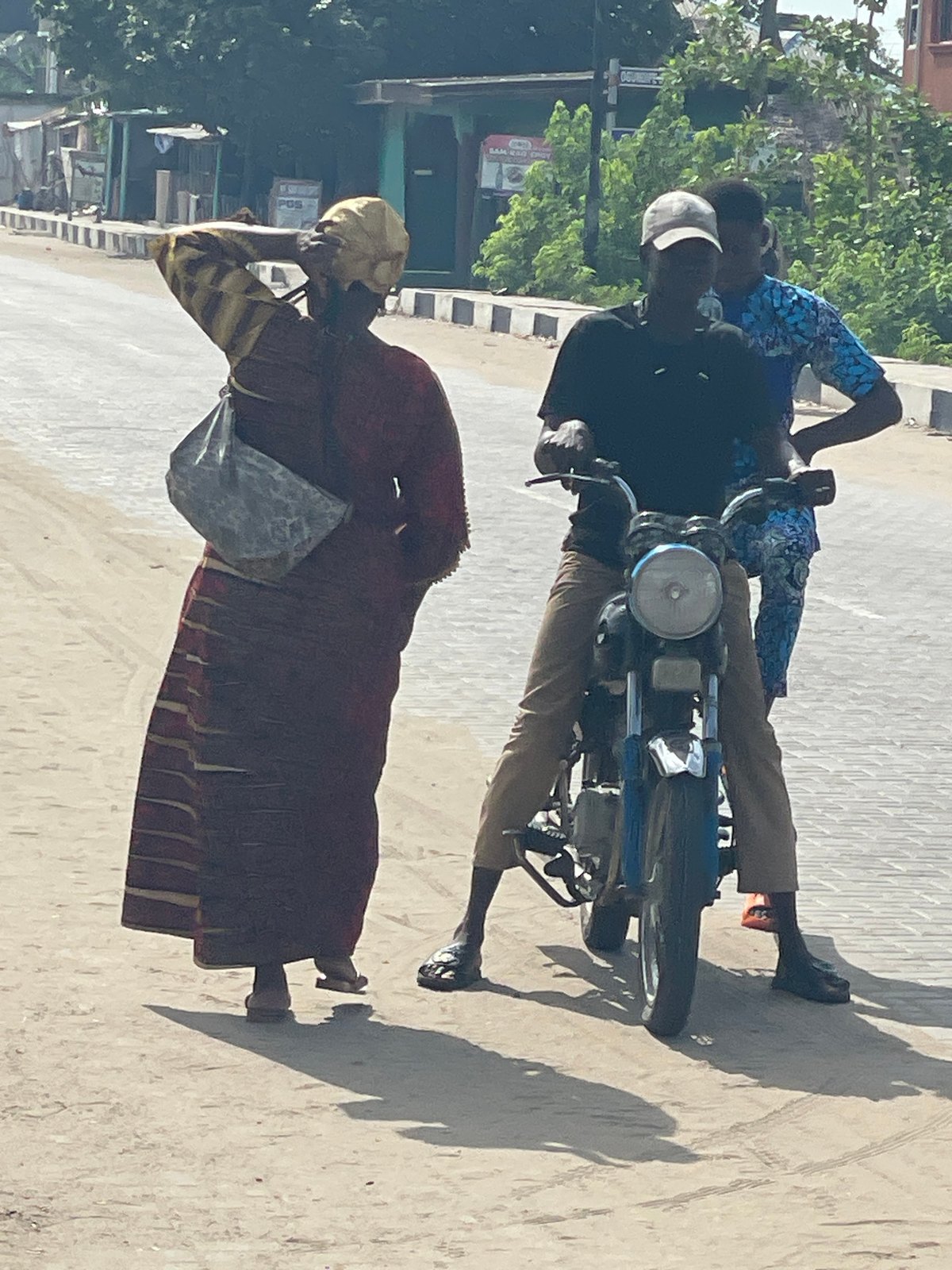 Daily life and concrete production documented in Badagry Nigeria