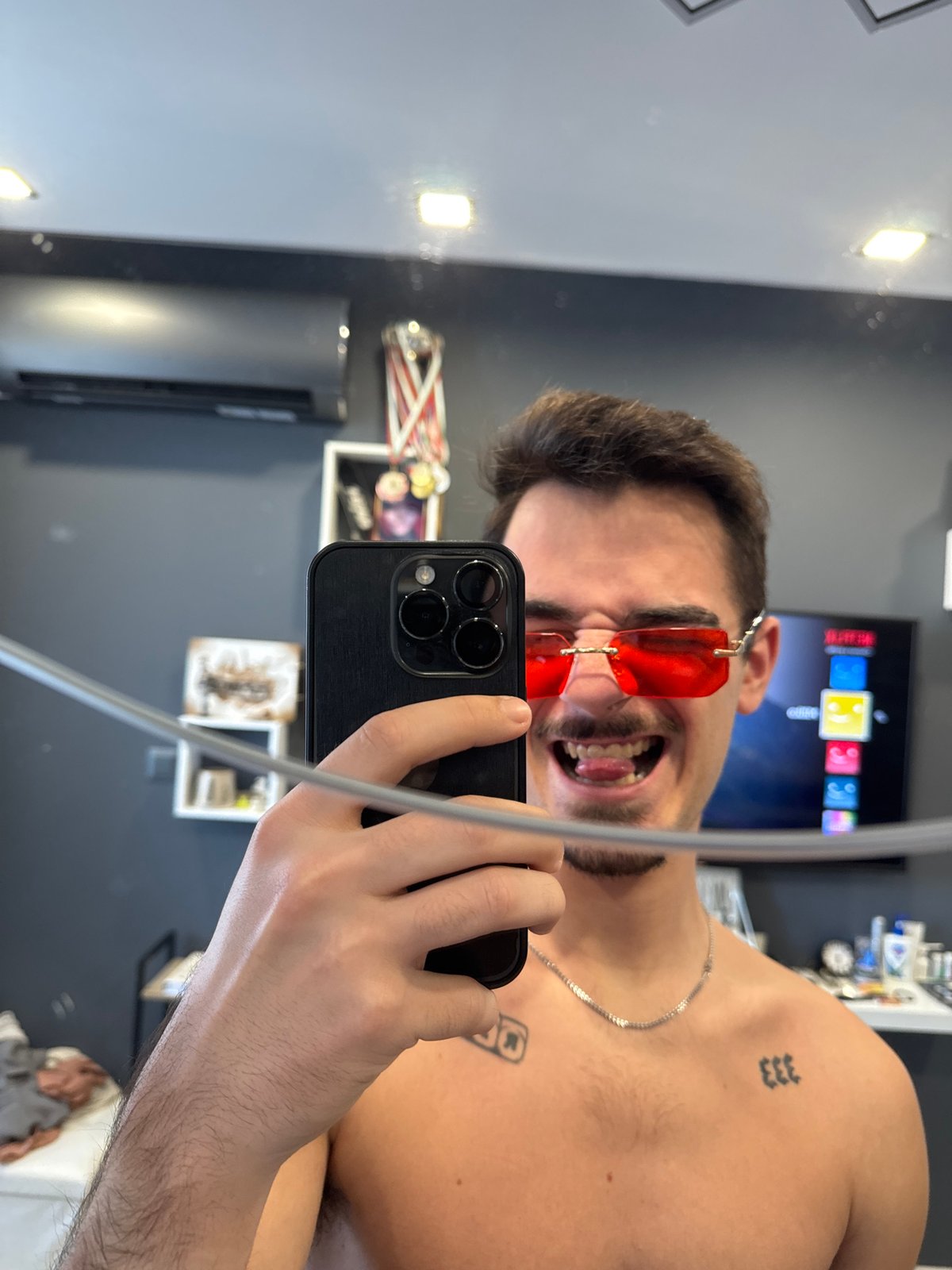 Man documents personal moments with selfies, car in Sofia