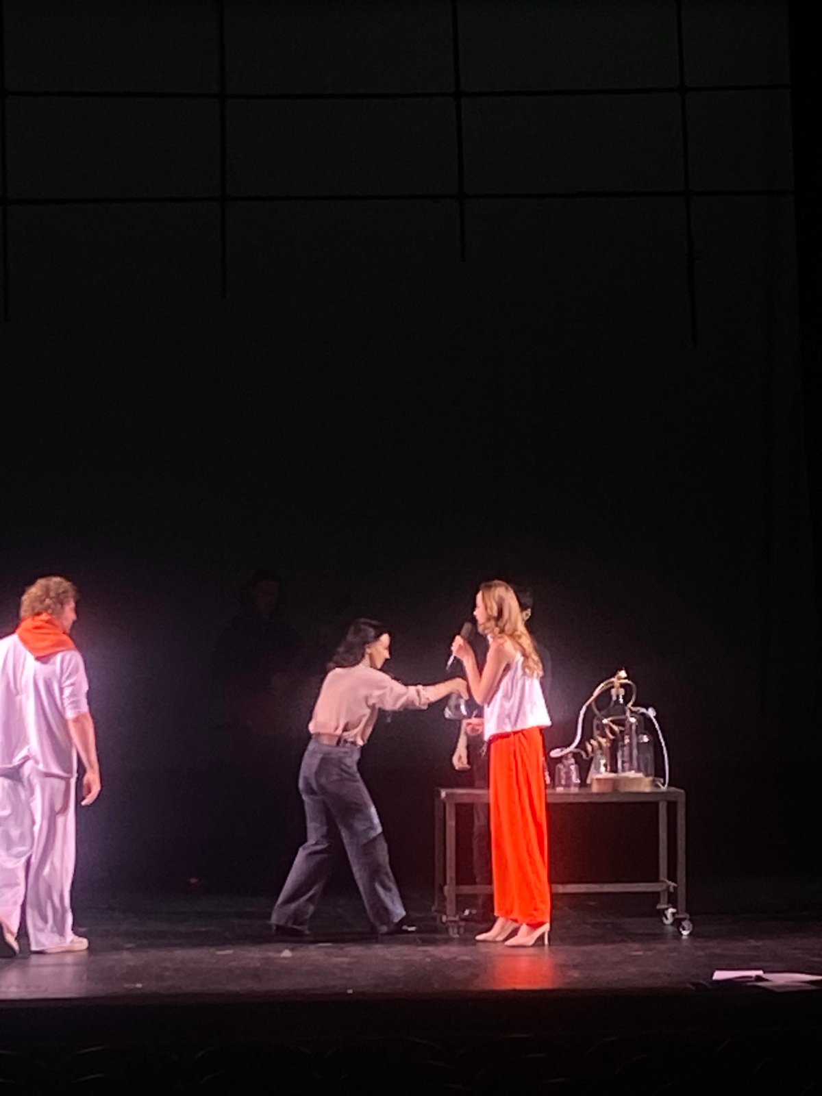 Theatrical science performance staged in Rusanovo, Russia