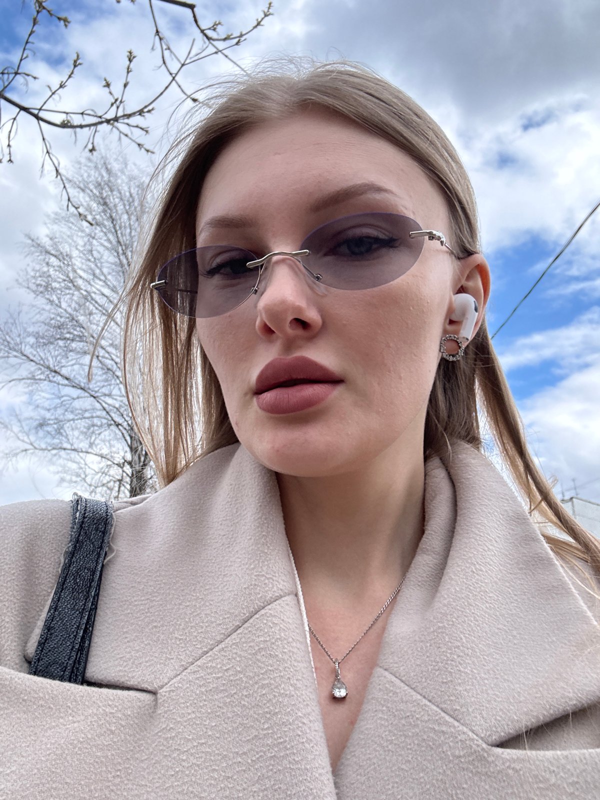 Woman photographed in street portraits in Perm, Russia