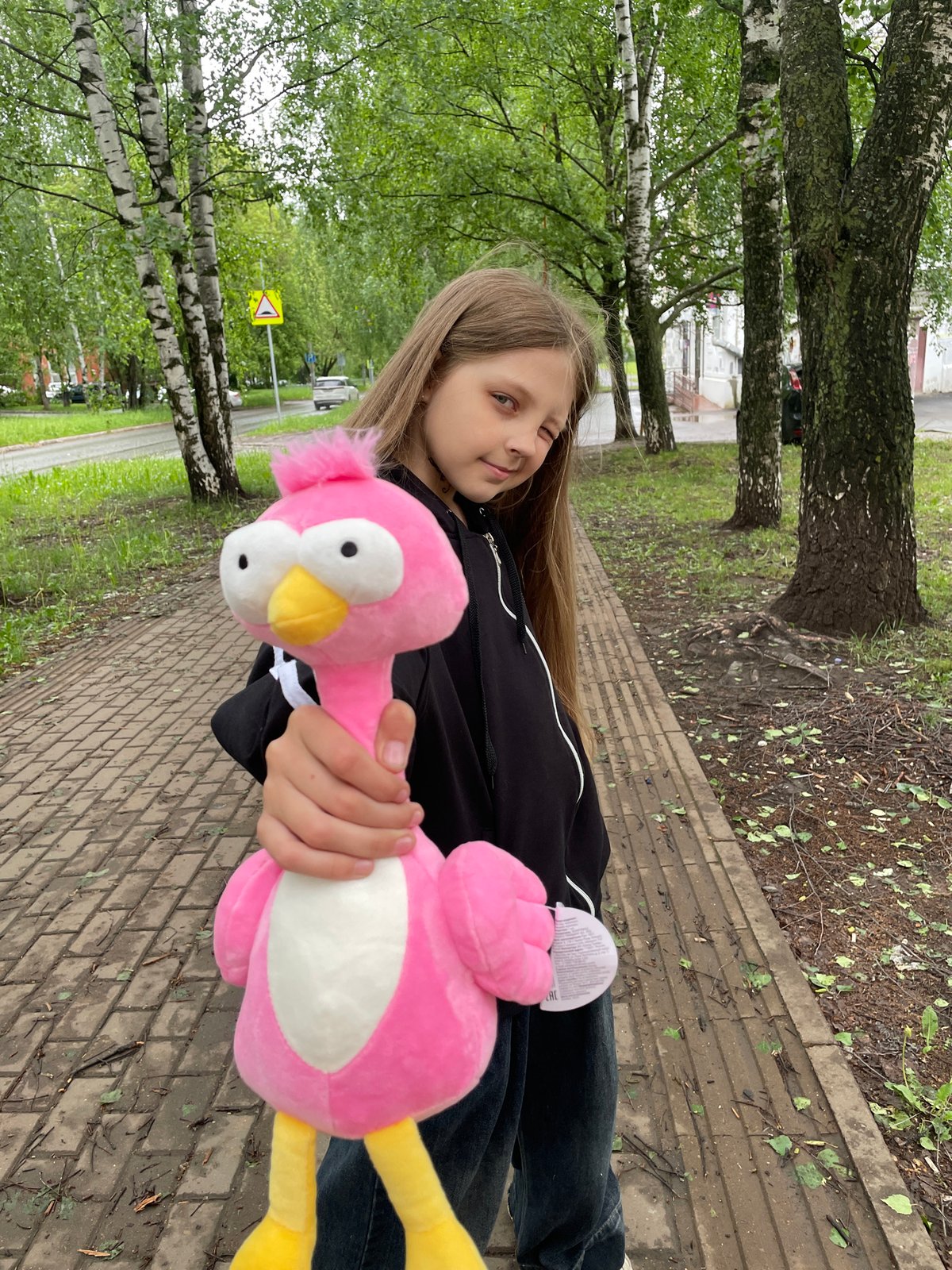 Everyday family moments captured in Izhevsk on overcast afternoon