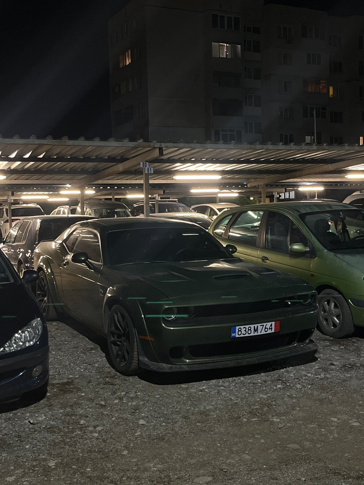 Dodge Challenger spotted in Sofia parking garage