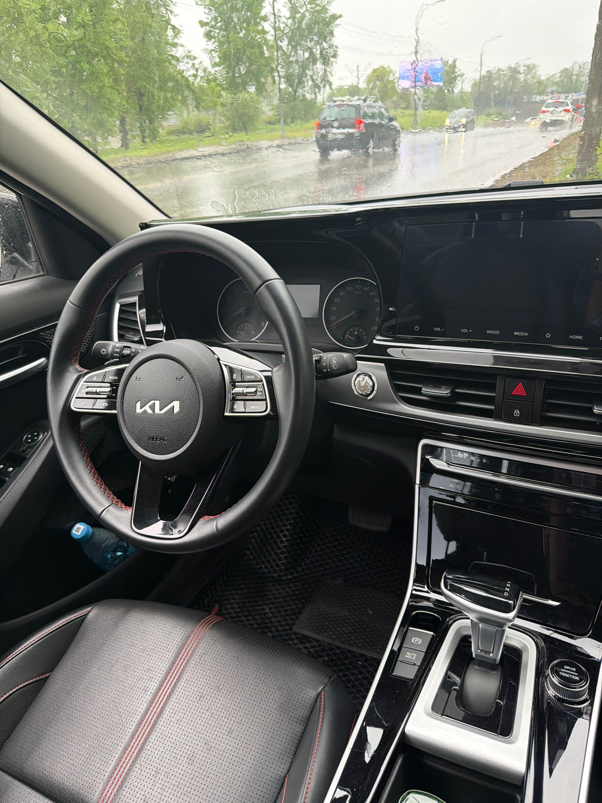 Kia vehicle interior documented in Krasnoyarsk, Russia