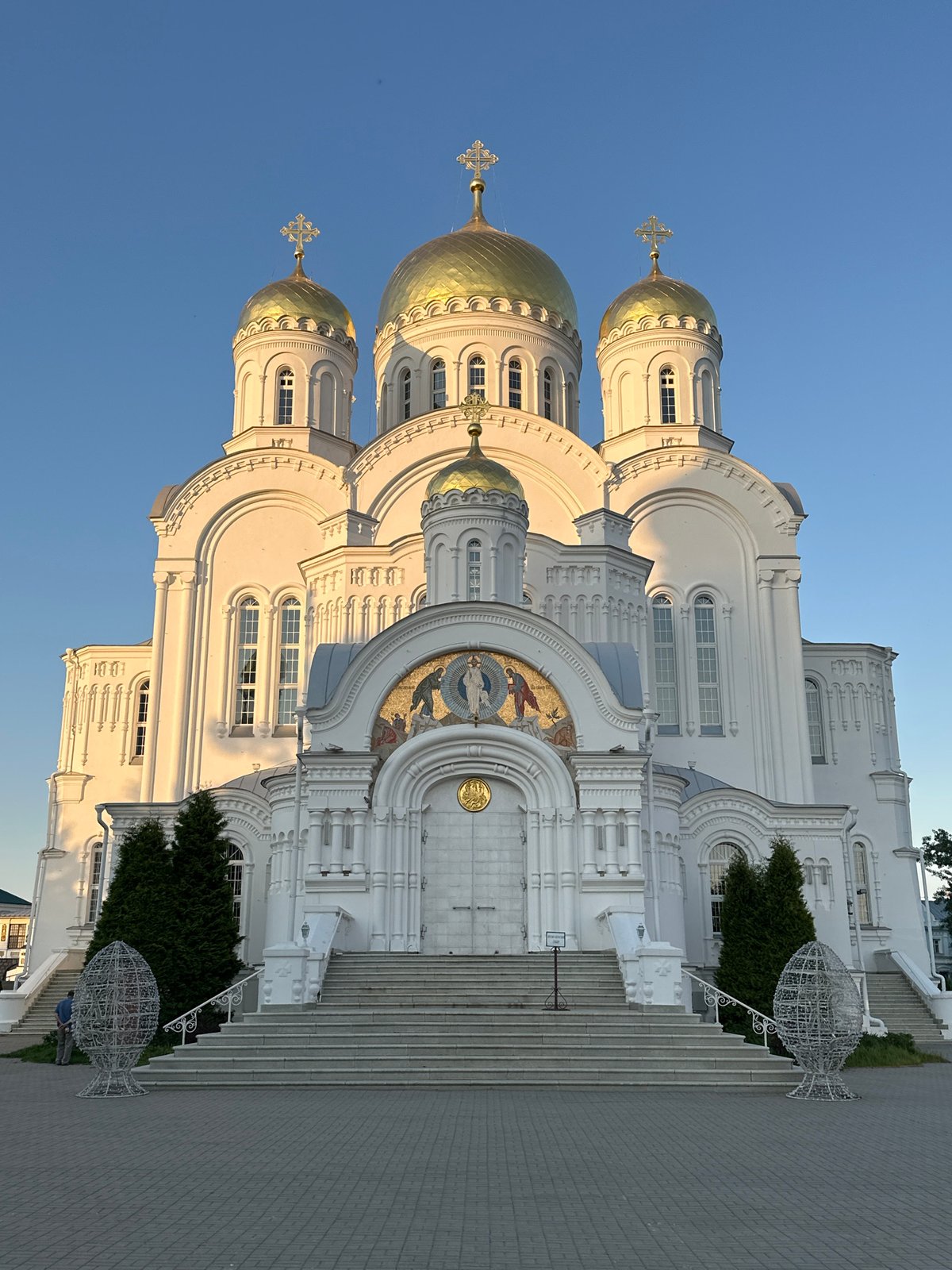 Orthodox church photographed in Diveyevo, Russia