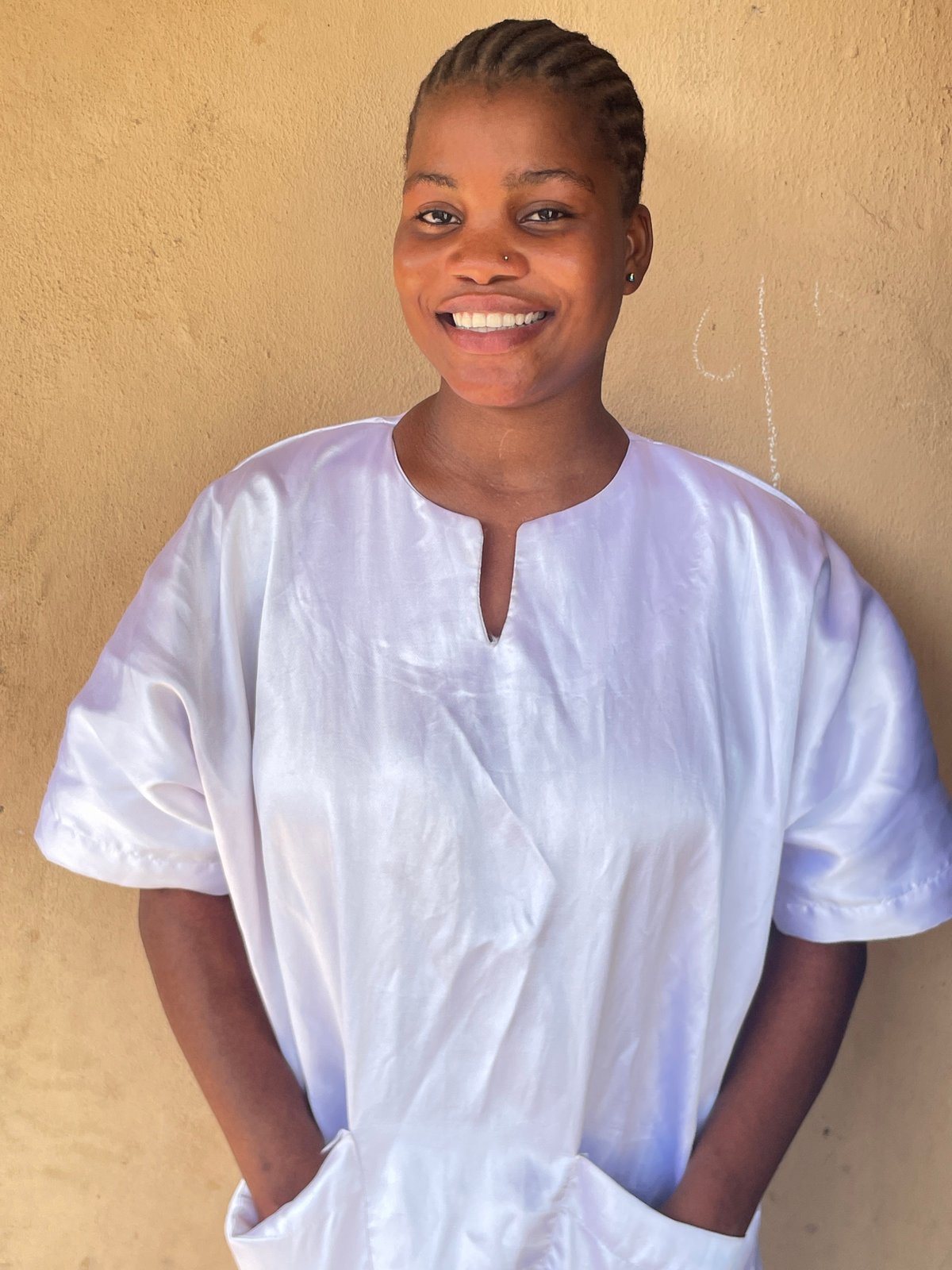 Portrait photos taken in Badagry, Nigeria show woman outdoors