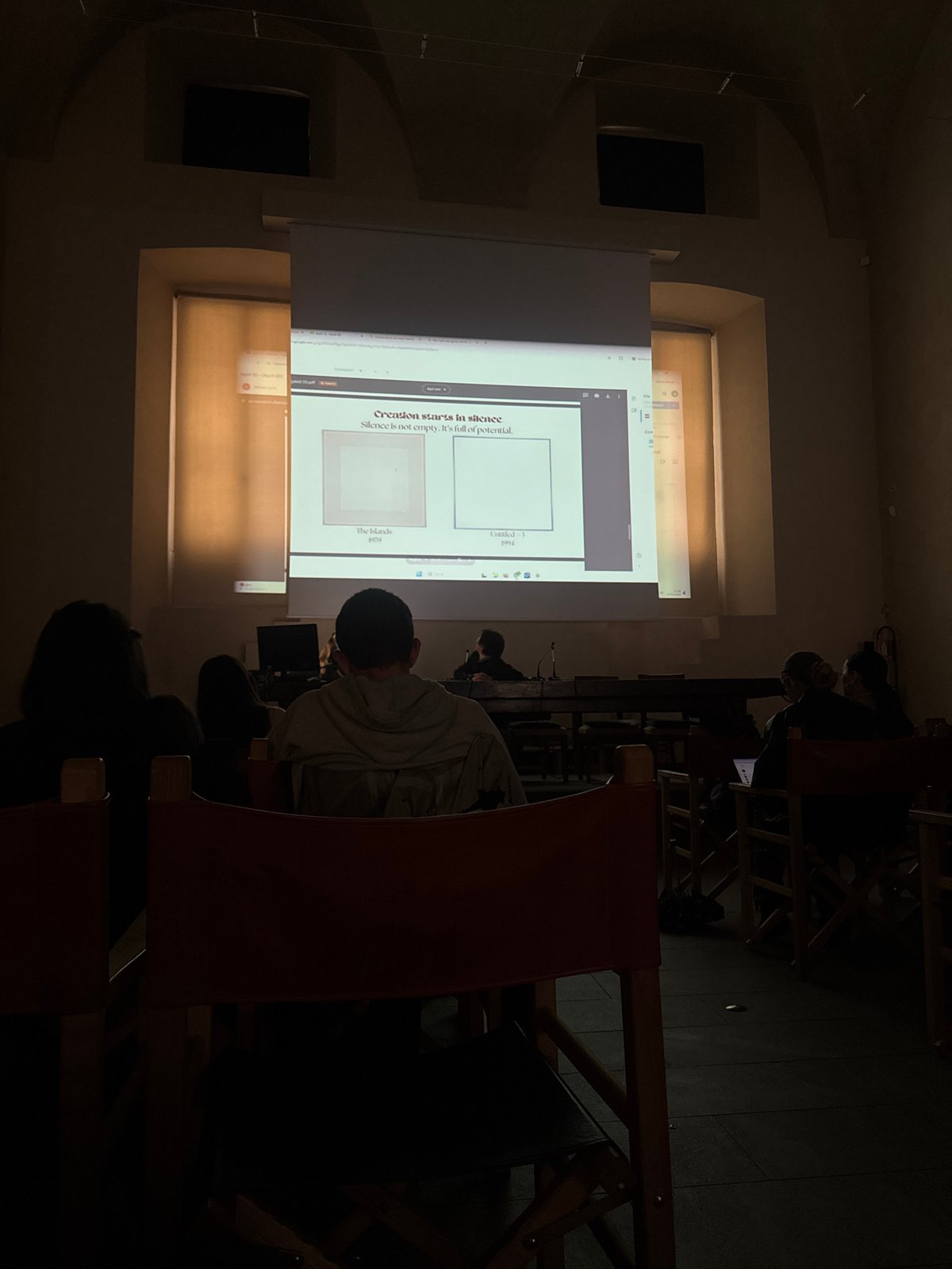 Milan lecture hall hosts "Creation starts in silence" presentation