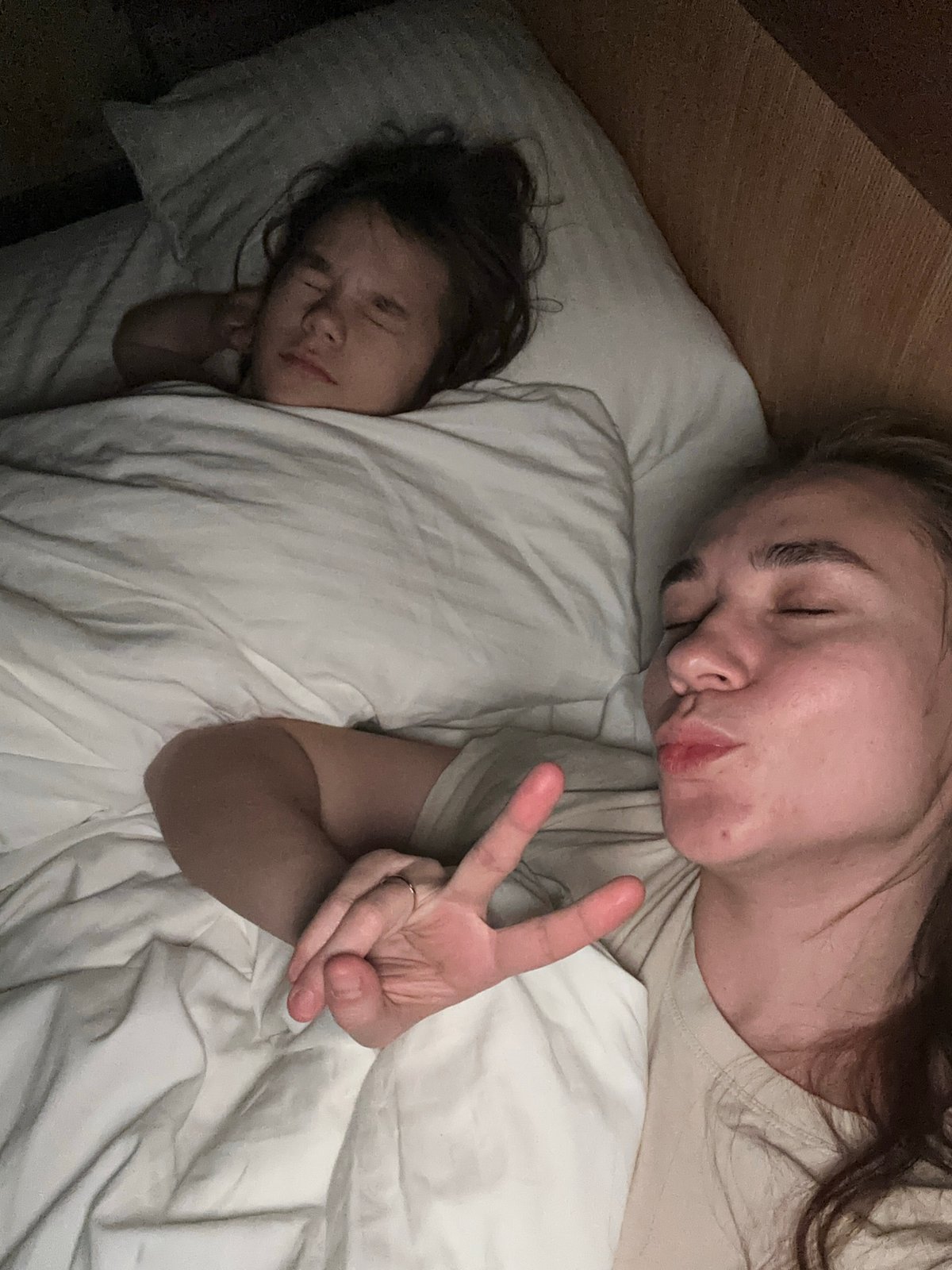 Mother and child share quiet bedtime moment in Yekaterinburg