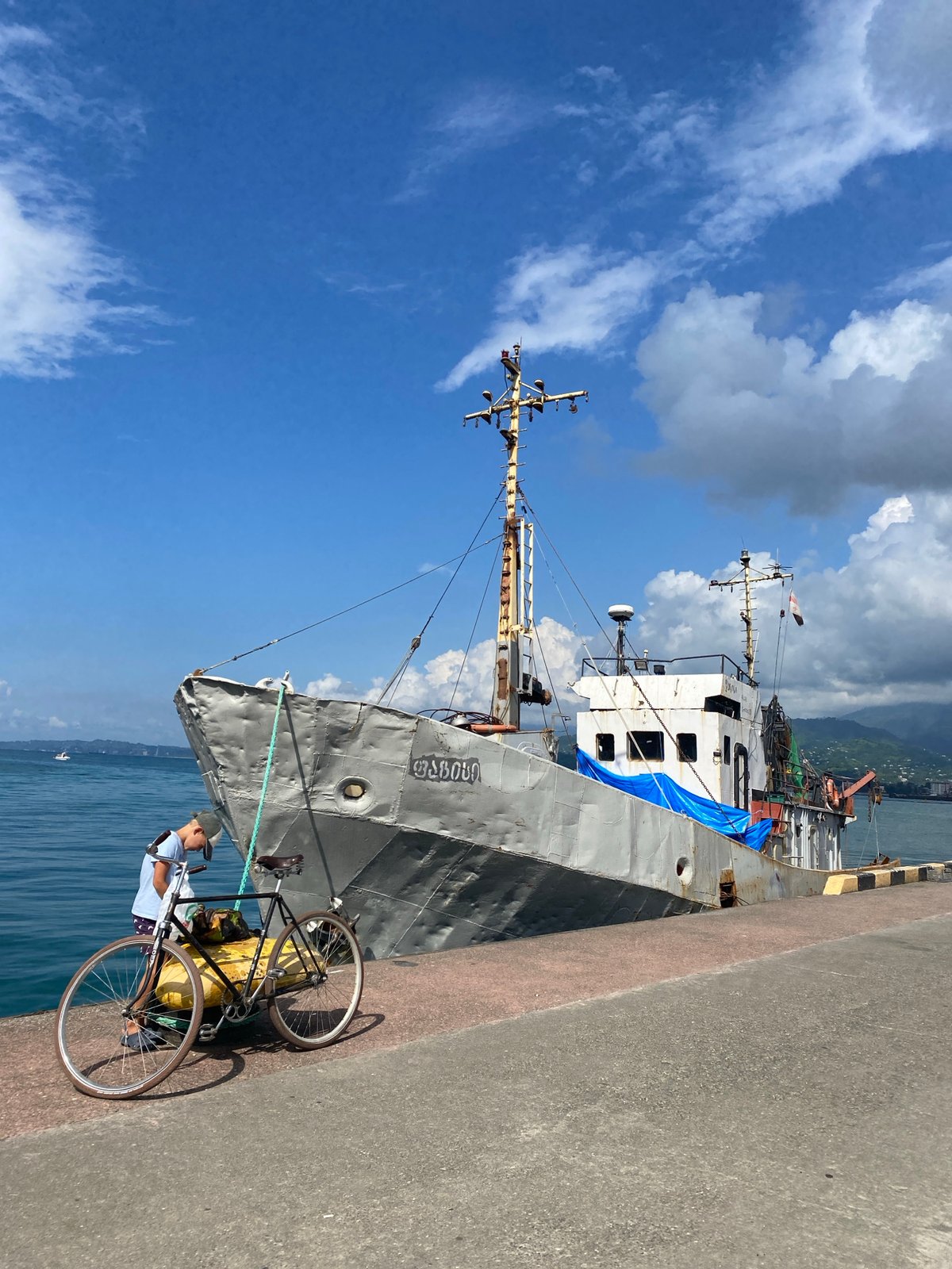 Batumi port life: ships, tugboats, and waterfront streets