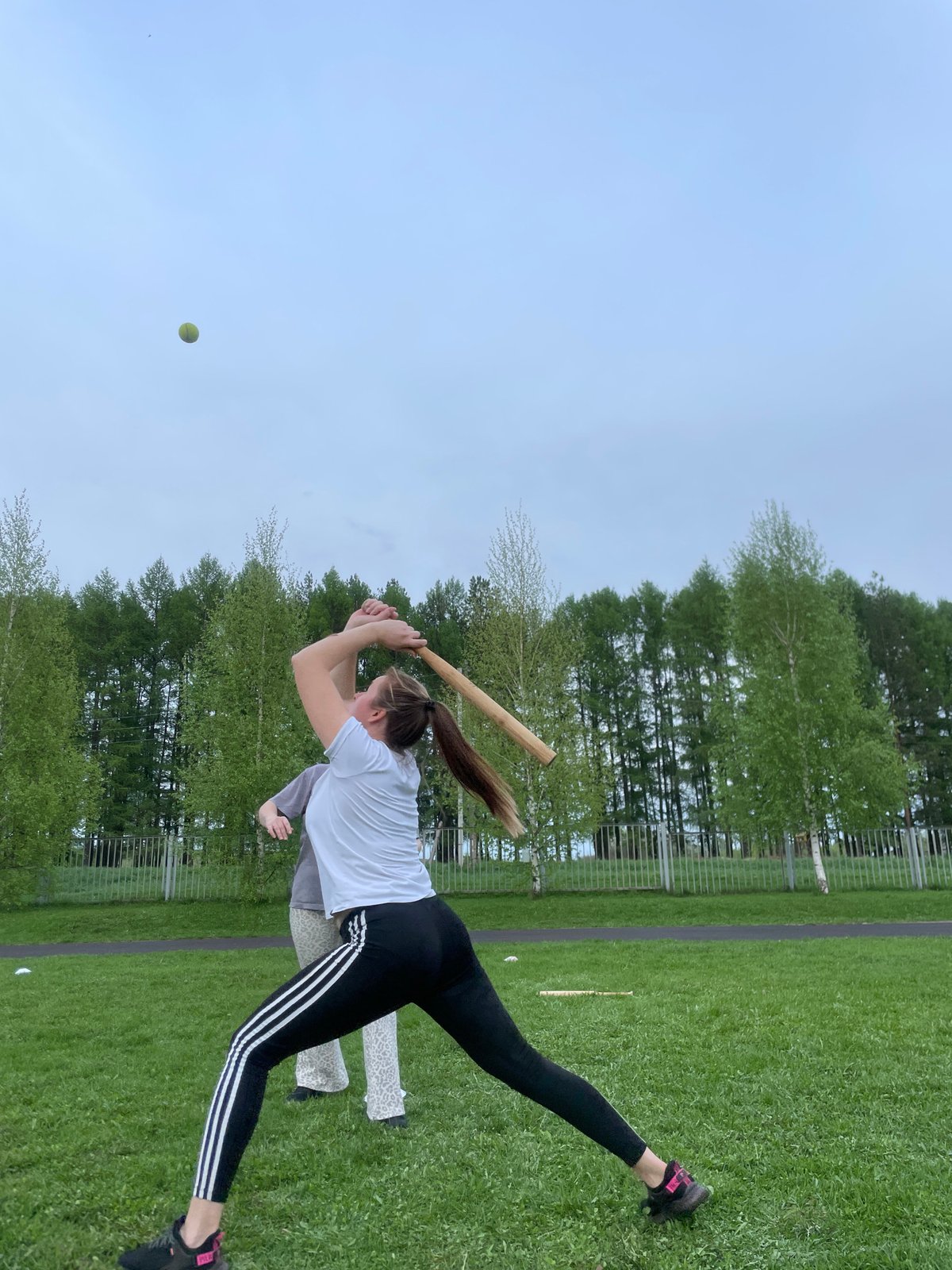 Group plays Finnish baseball in Russian village field